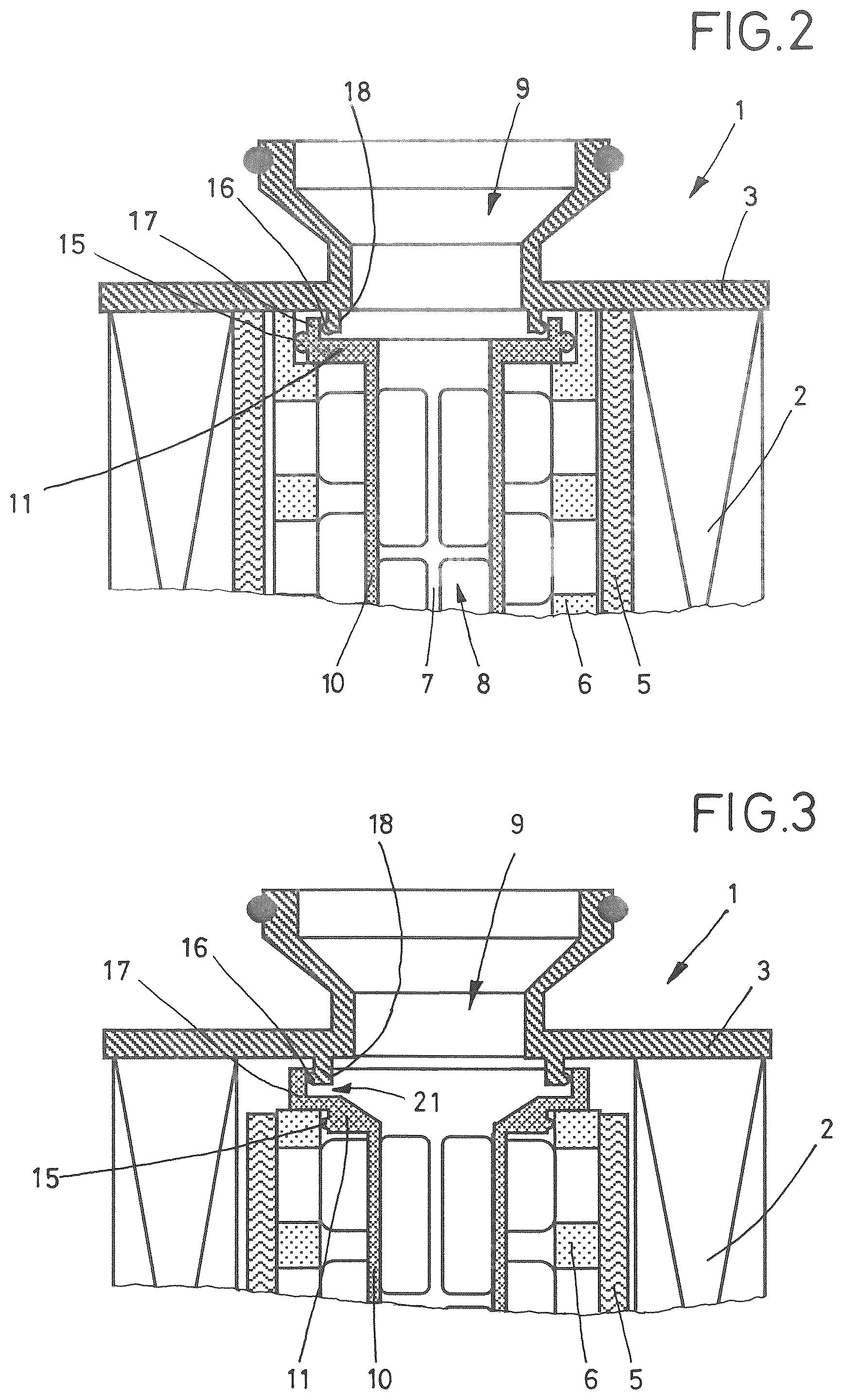 Patent US12564805 Figure 2 – Filter insert for a fuel filter with three-stage filtration
