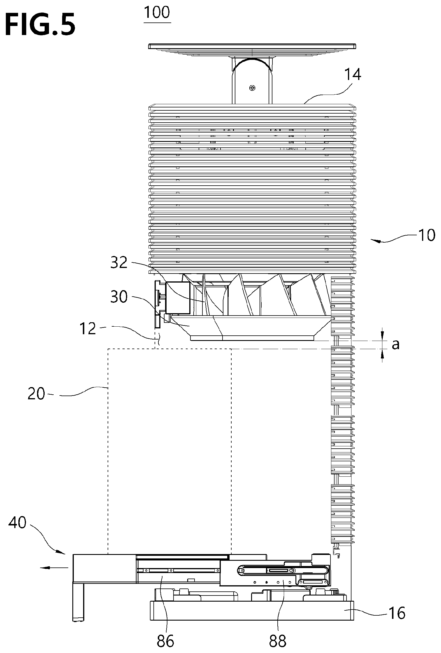Patent US12564809 Figure 5 – Air purifier