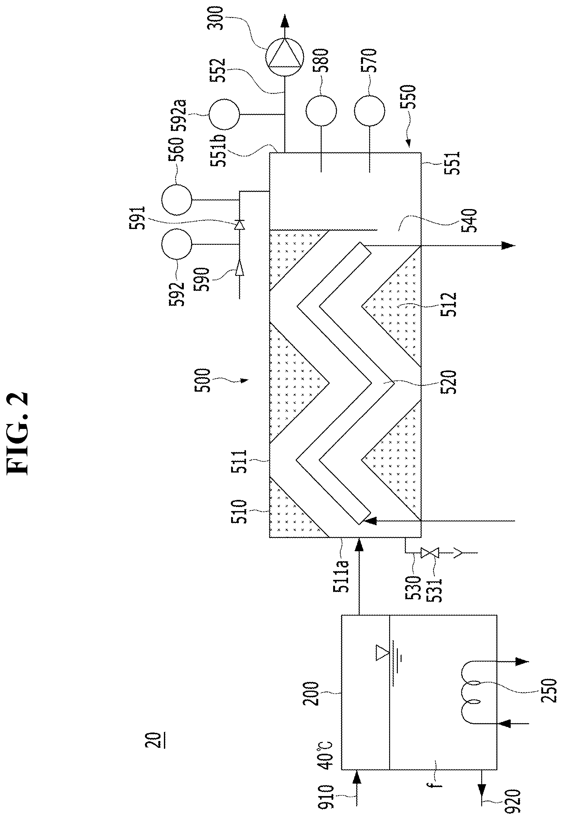 Patent US12564811 Figure 2 – Dehumidification liquid regeneration apparatus and liquid dehumidification system including same