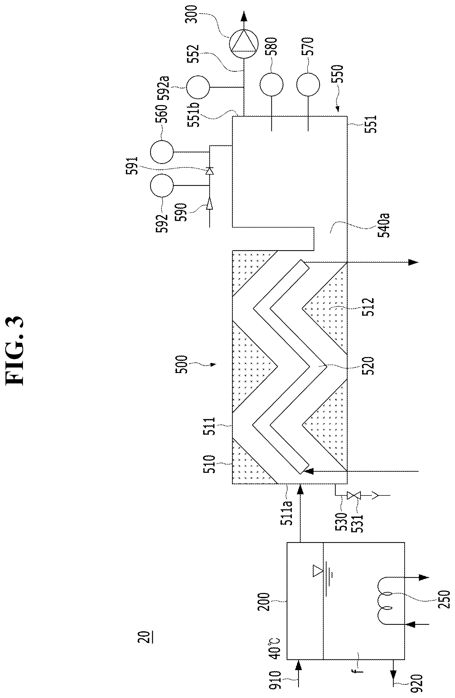 Patent US12564811 Figure 3 – Dehumidification liquid regeneration apparatus and liquid dehumidification system including same