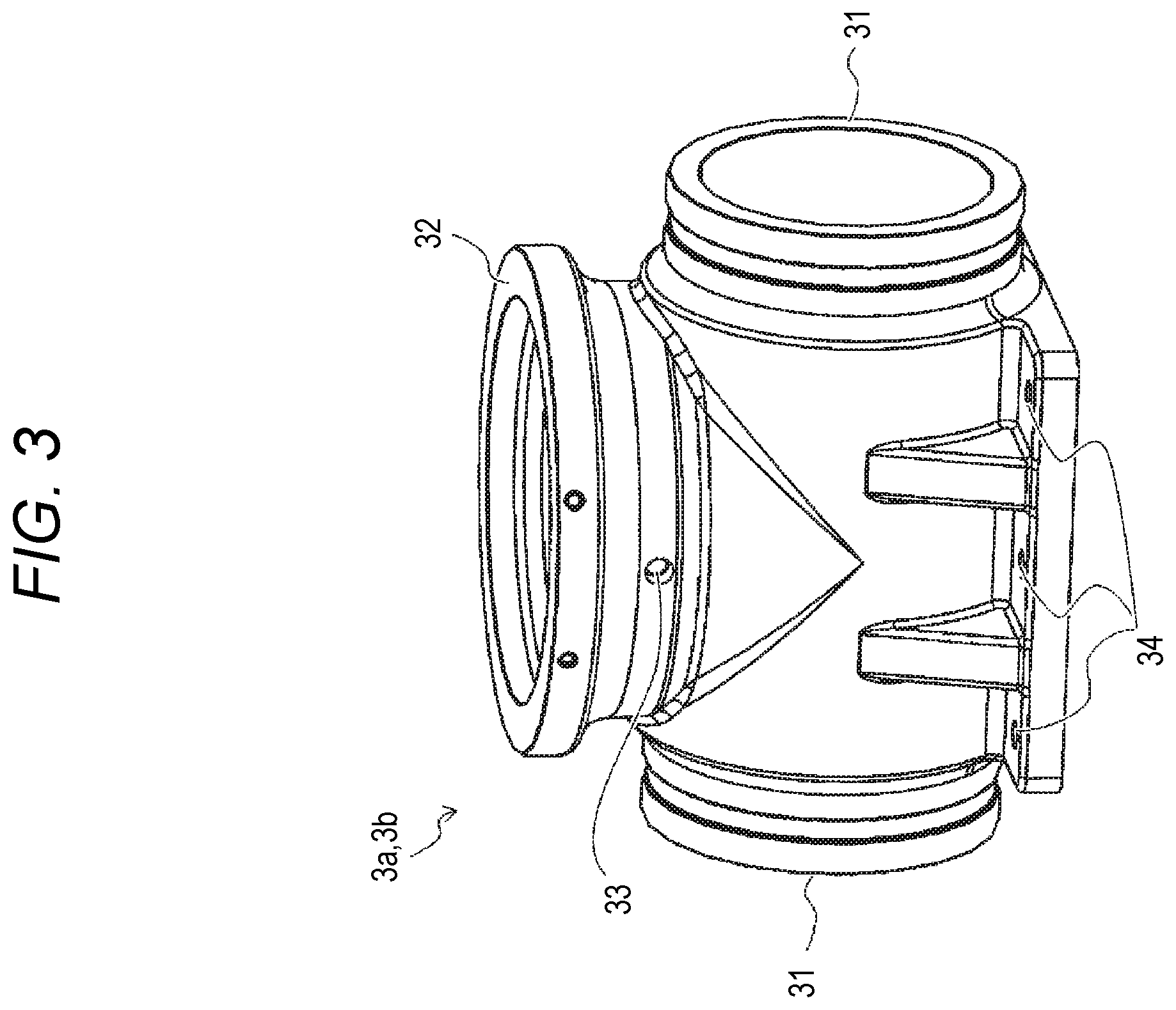 Patent US12564814 Figure 3 – Hollow-fiber membrane module unit