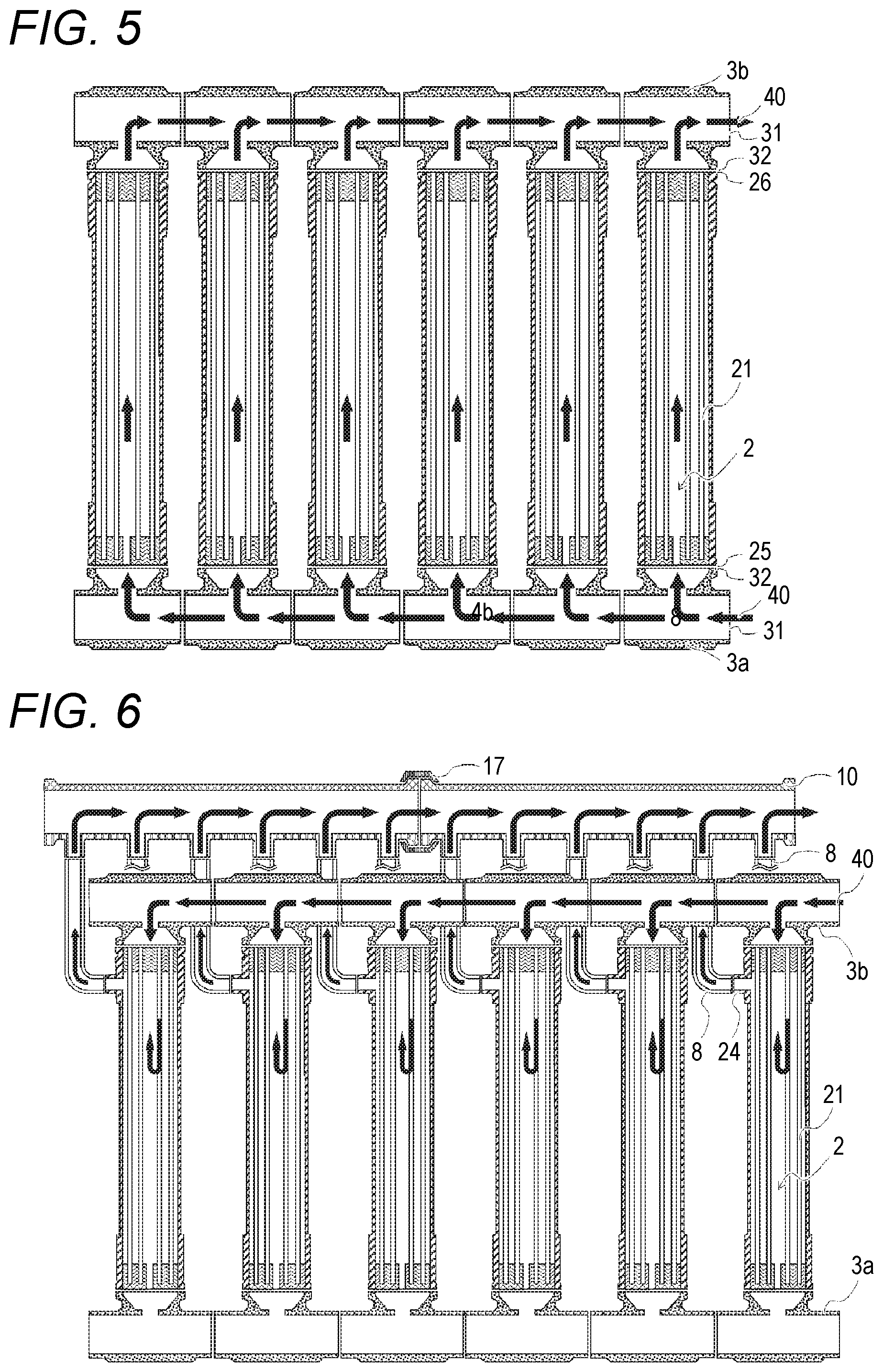 Patent US12564814 Figure 5 – Hollow-fiber membrane module unit