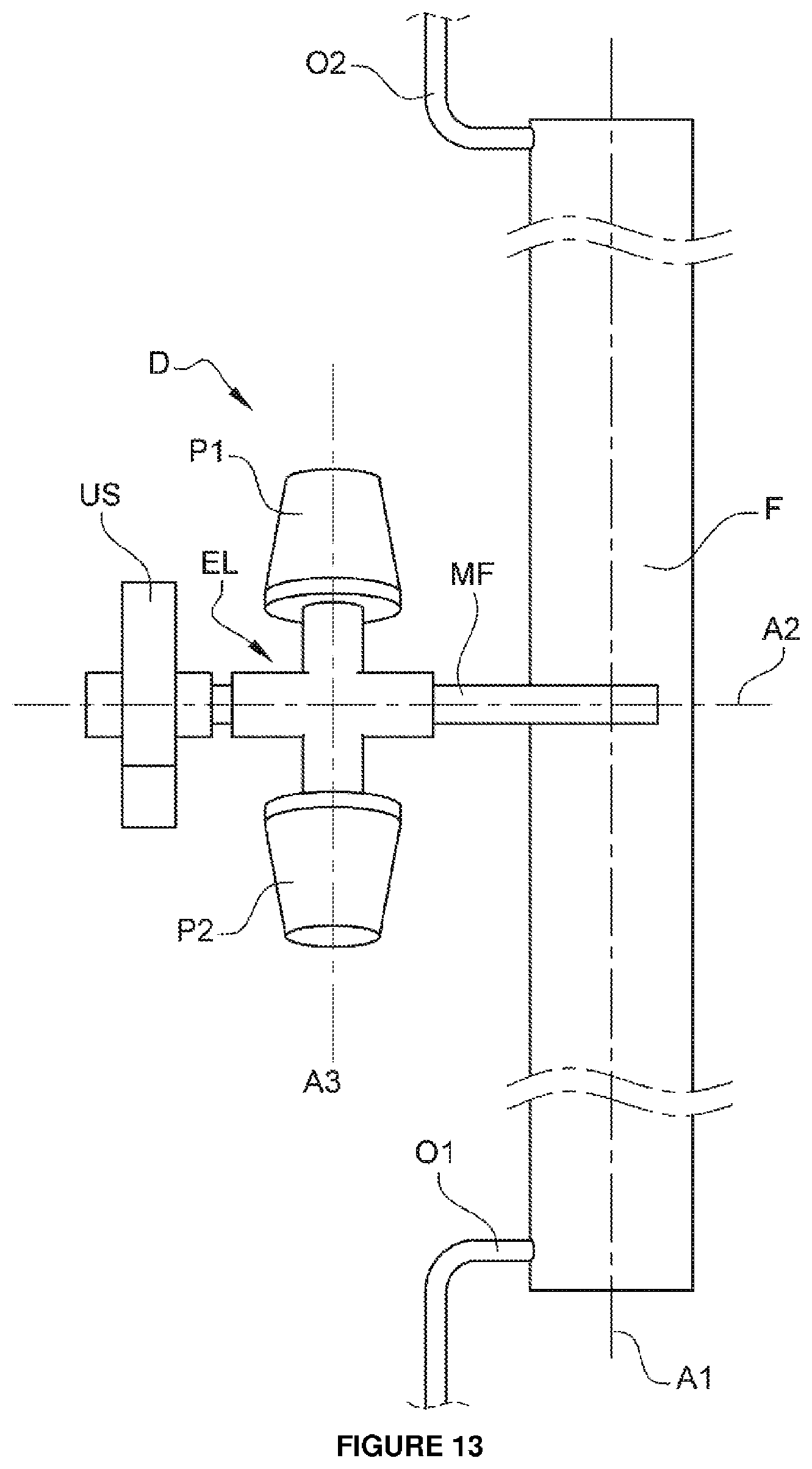Patent US12564815 Figure 10 – Liquid filtration device comprising an ultrasound emission module