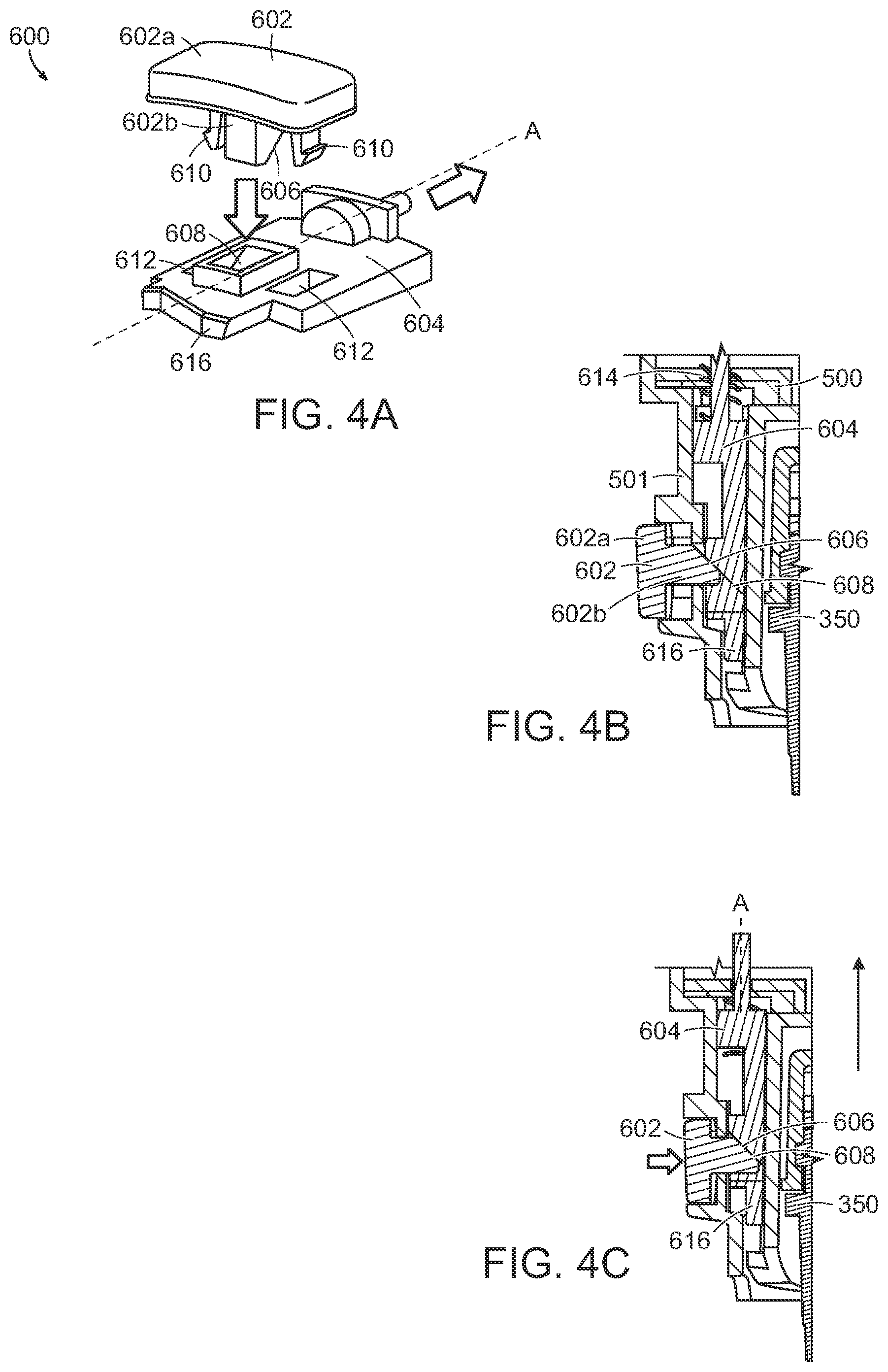 Patent US12564821 Figure 5 – Locking assembly for a micro puree machine
