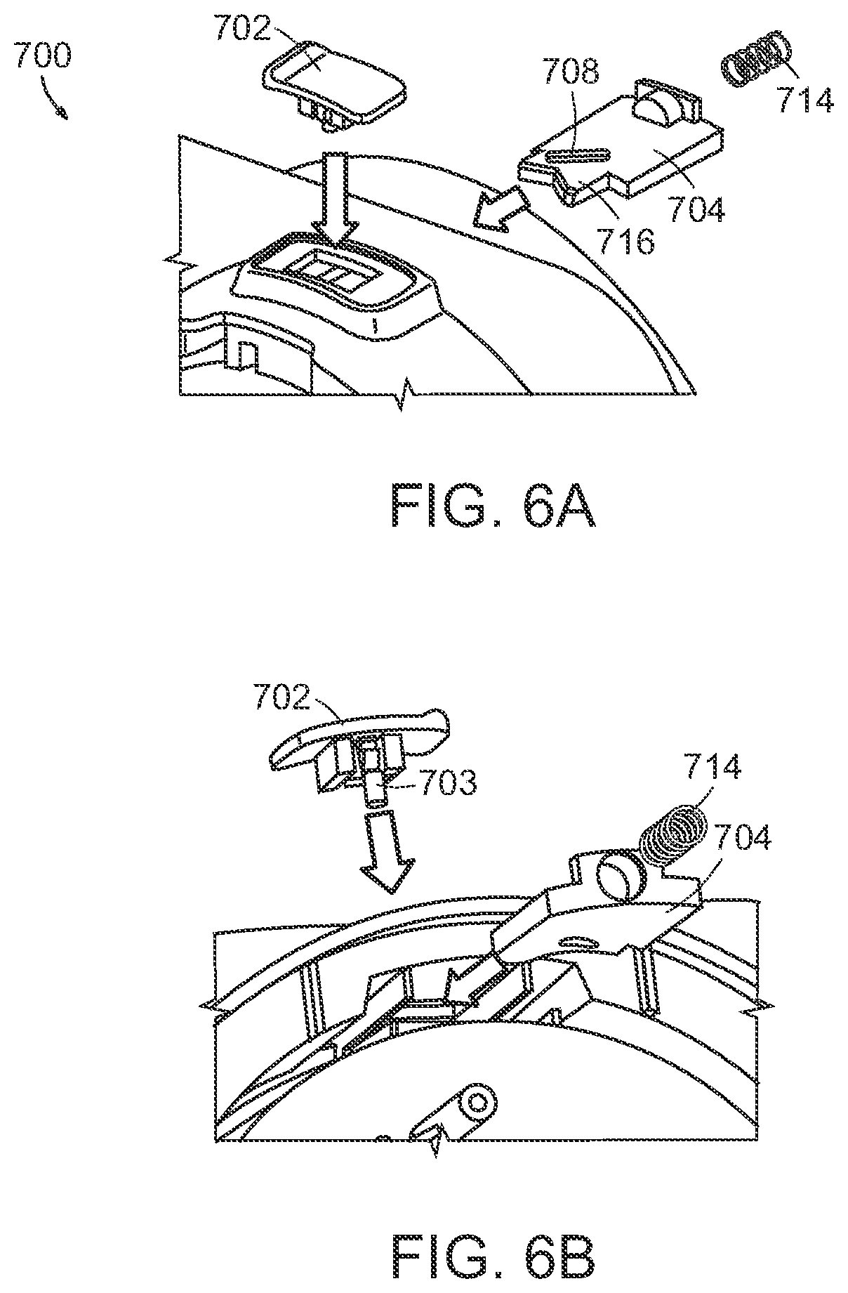 Patent US12564821 Figure 8 – Locking assembly for a micro puree machine