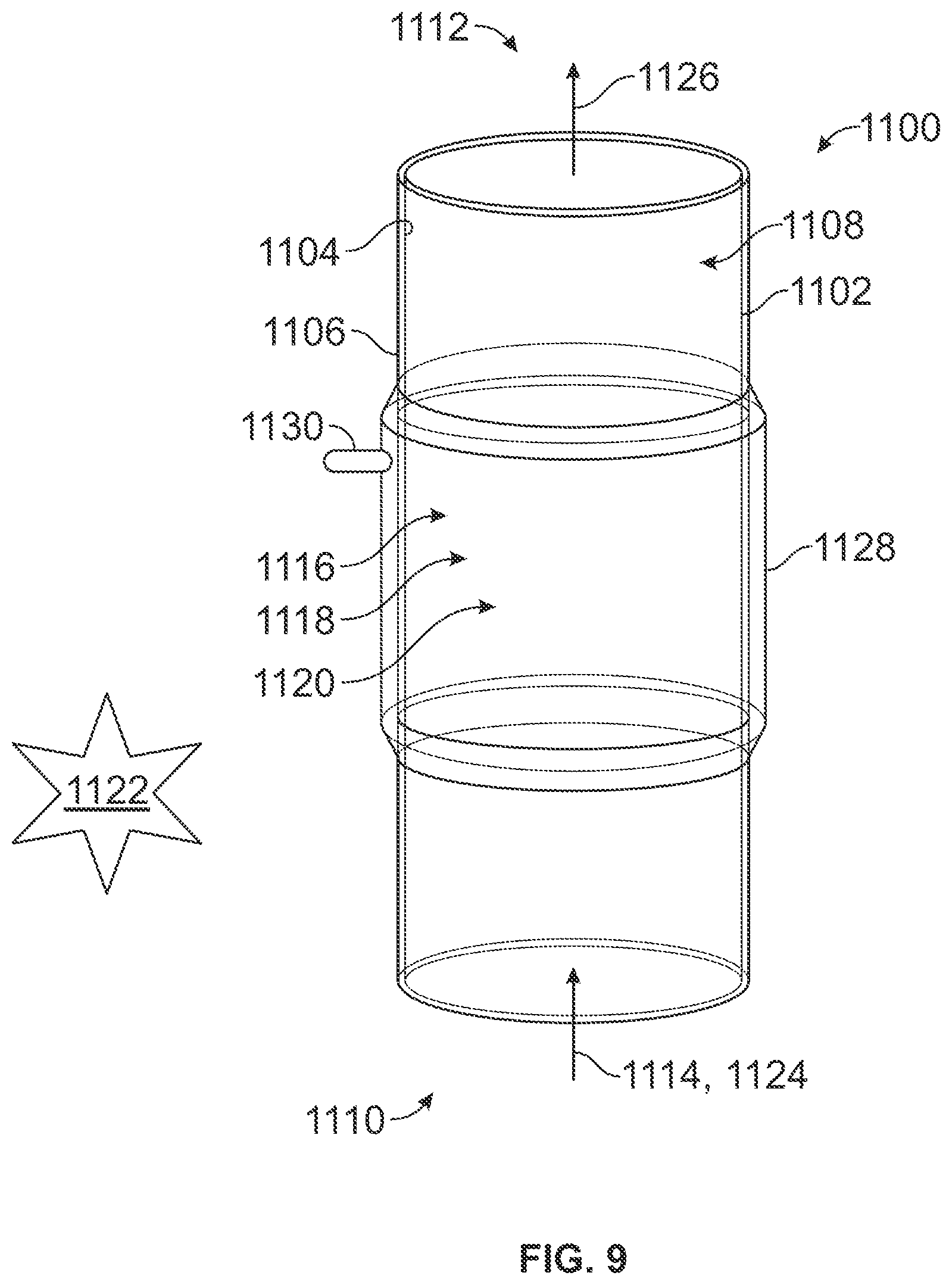 Patent US12564823 Figure 8 – Photocatalytic reactor system