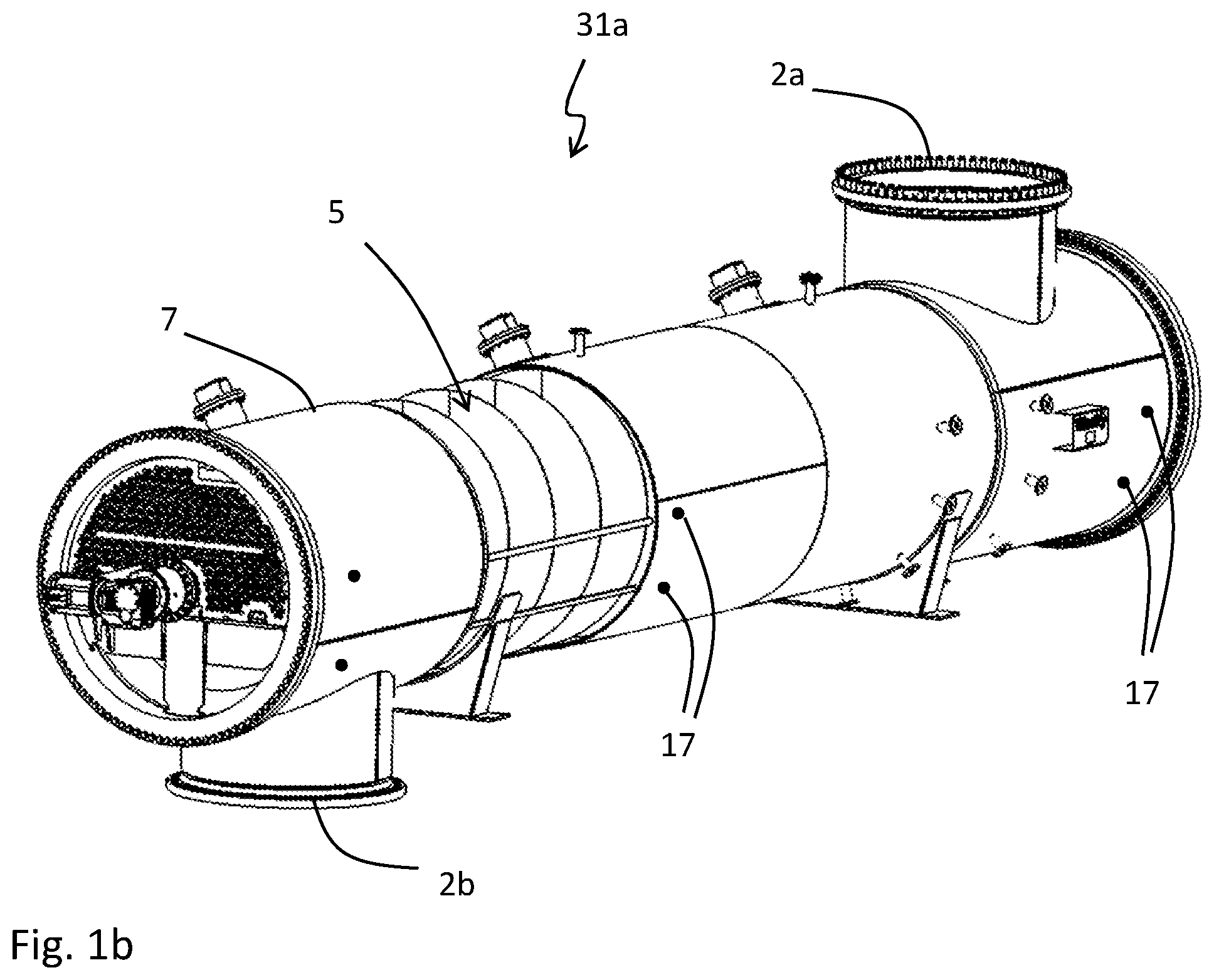 Patent US12564824 Figure 2 – Pre-hydrolysis pressure vessel system comprising a cleaning arrangement
