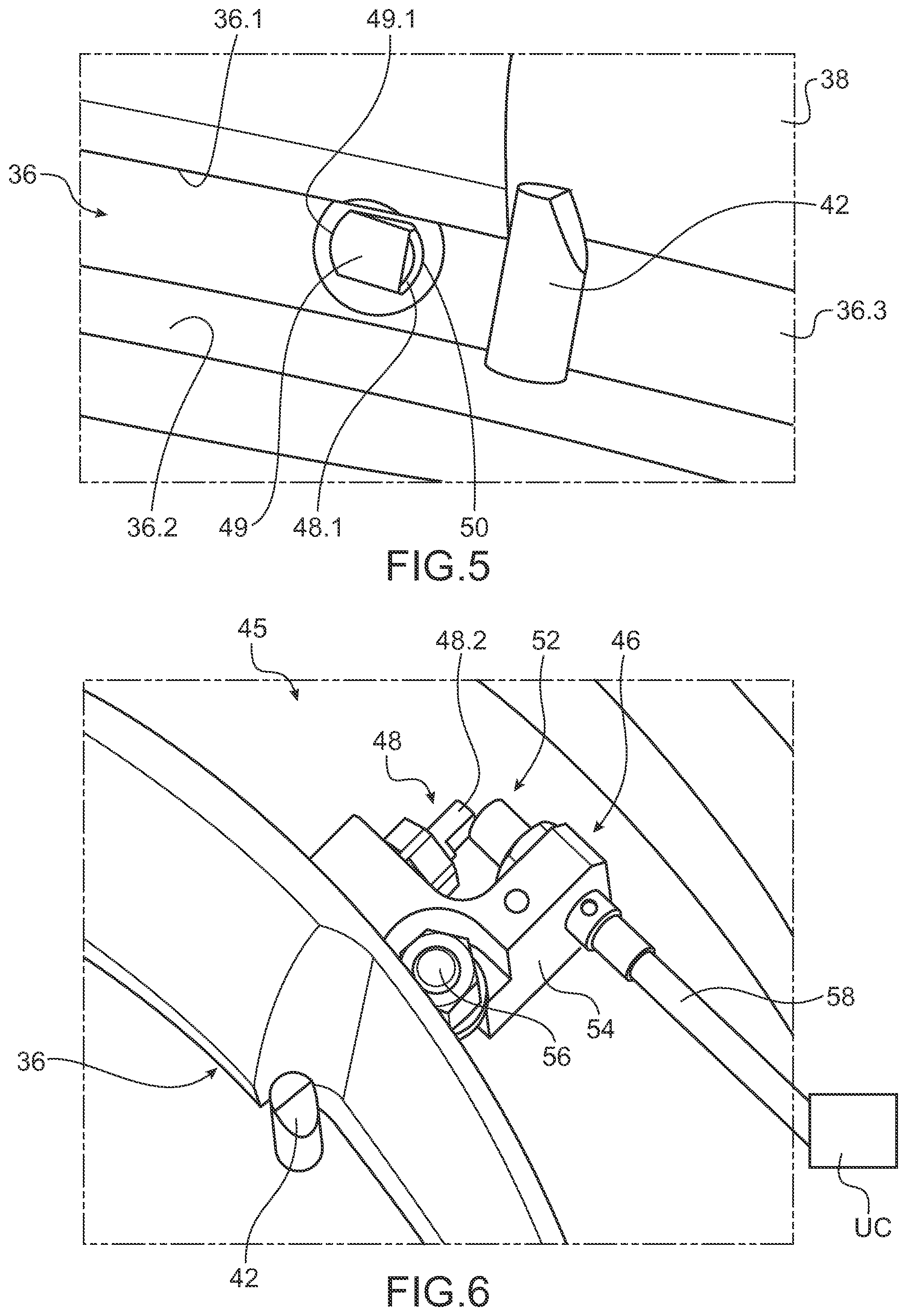 Patent US12564832 Figure 4 – Sealed double-door connection device with reinforced security