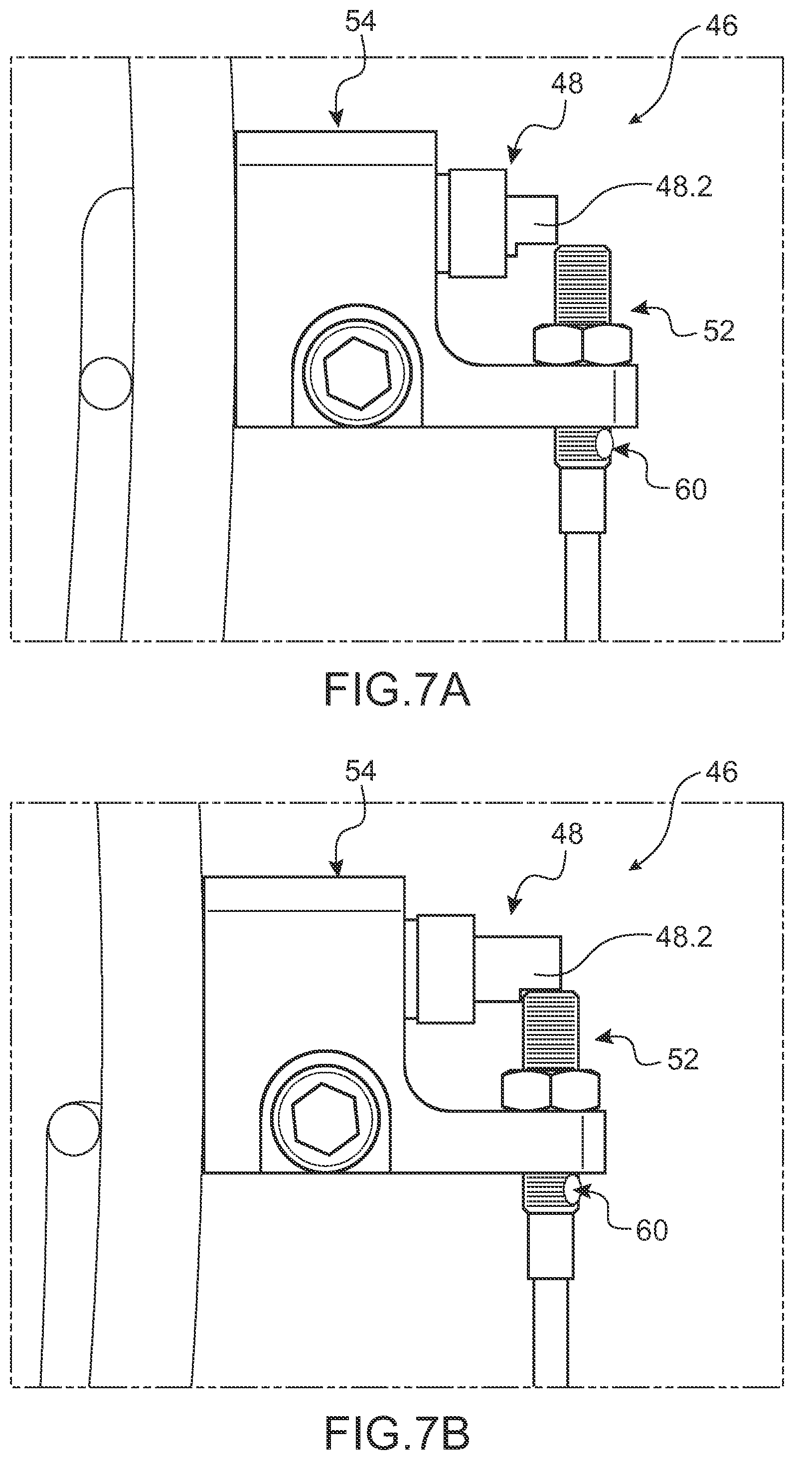 Patent US12564832 Figure 5 – Sealed double-door connection device with reinforced security