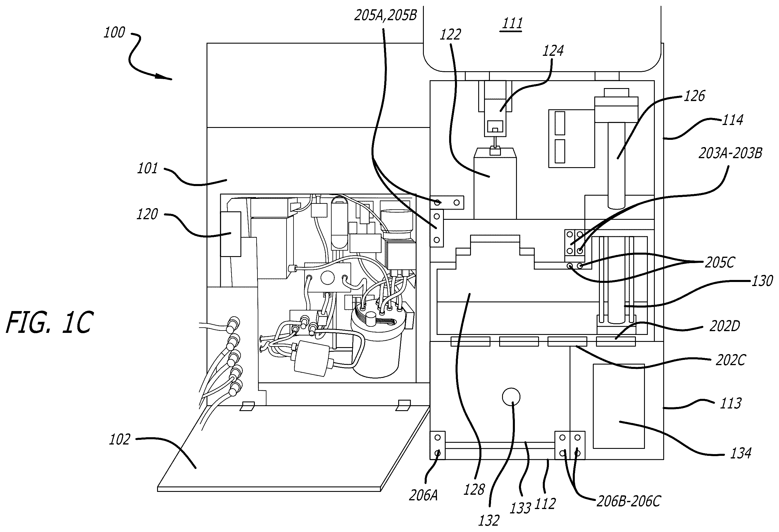 Patent US12564837 Figure 3 – Integrated compact cell sorter