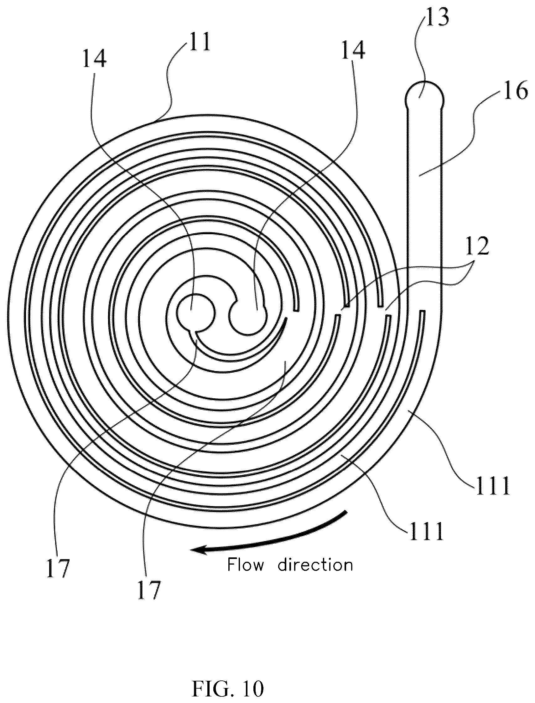 Patent US12564838 Figure 10 – Step-type inertial focusing microfluidic chip