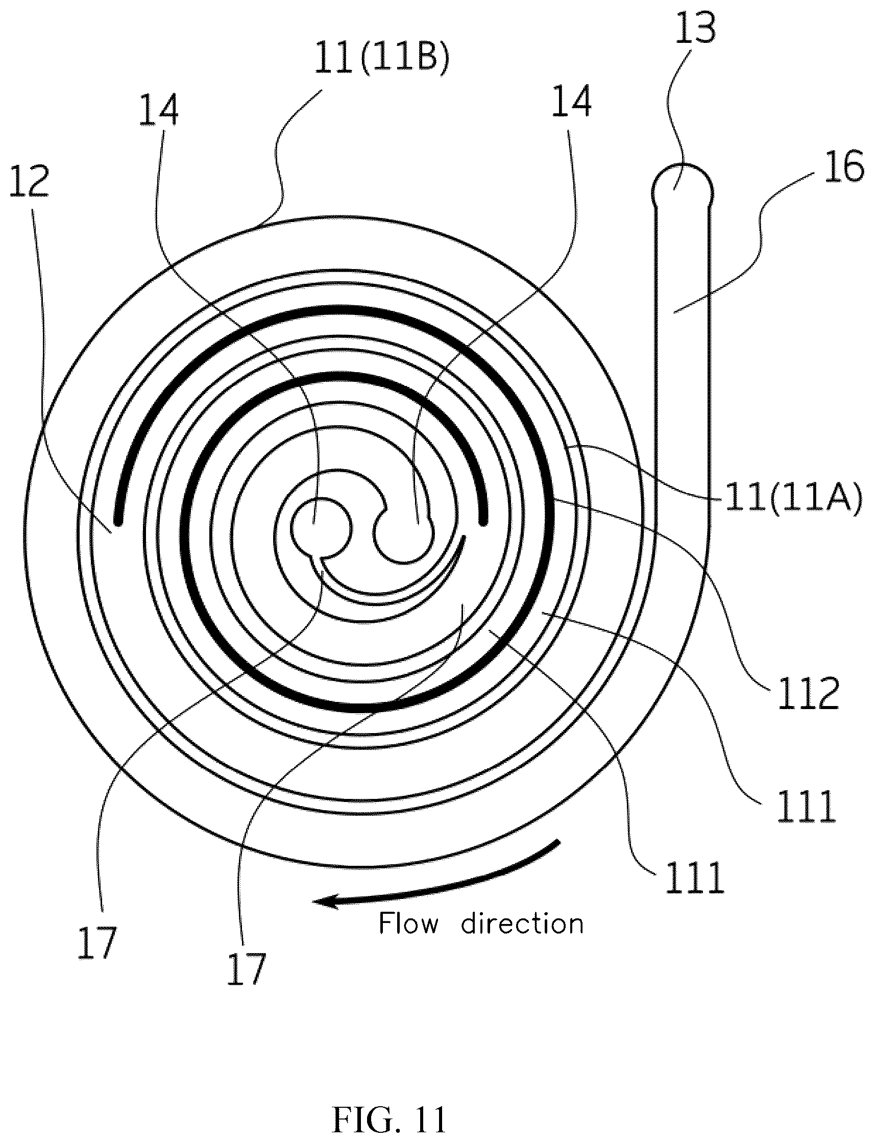 Patent US12564838 Figure 11 – Step-type inertial focusing microfluidic chip