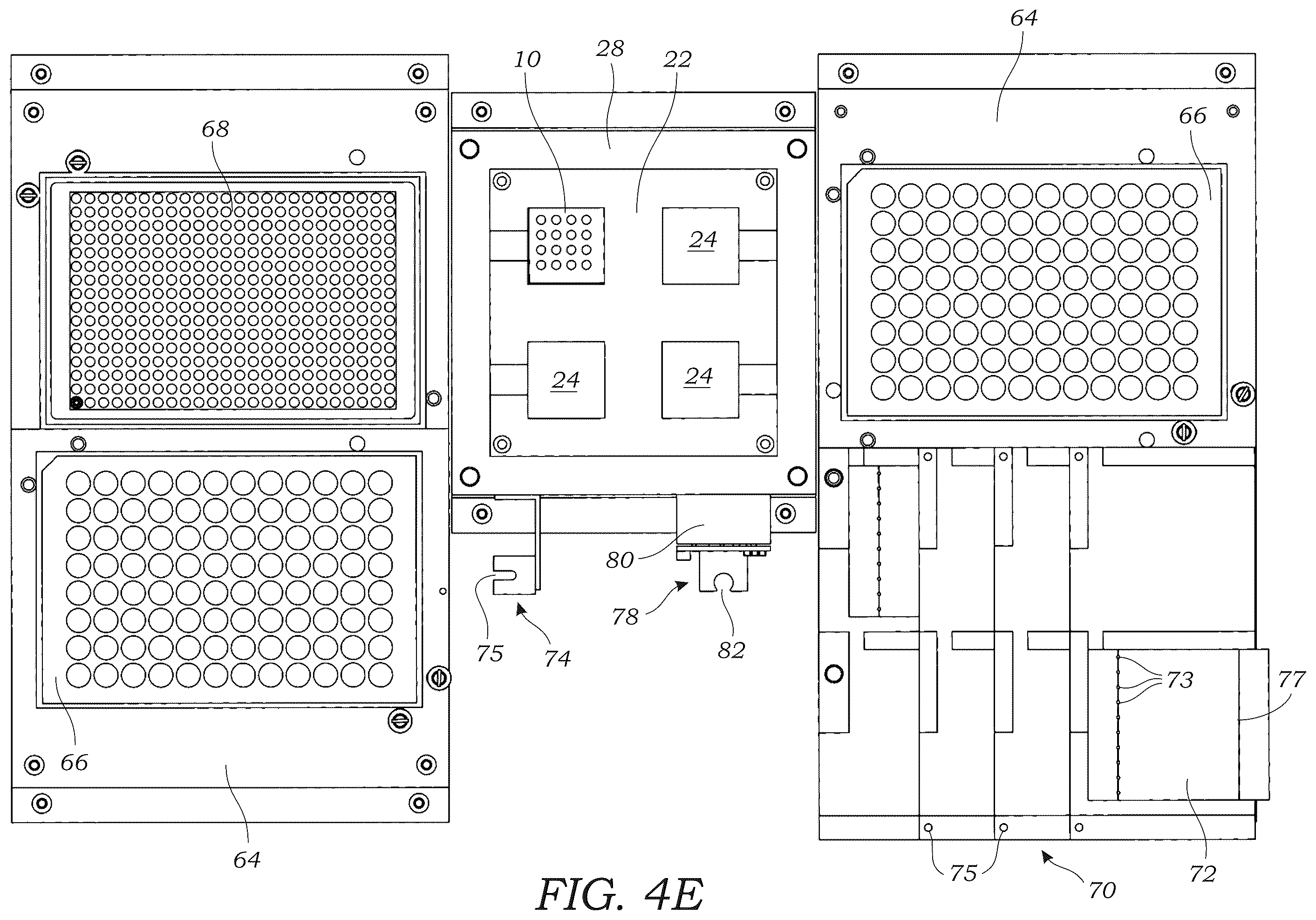 Patent US12564840 Figure 8 – High throughput radiochemistry system