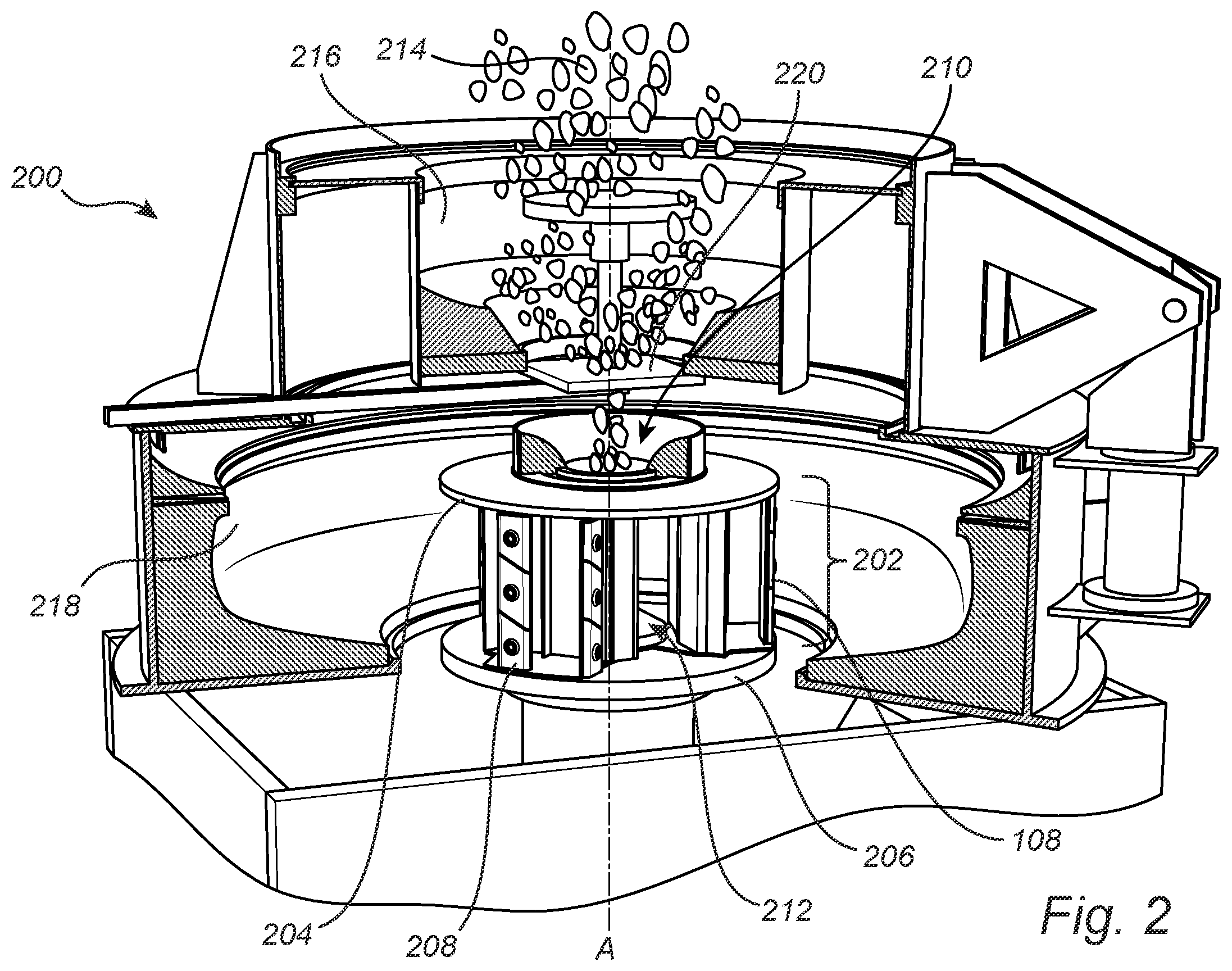 Patent US12564843 Figure 2 – Crusher rotor