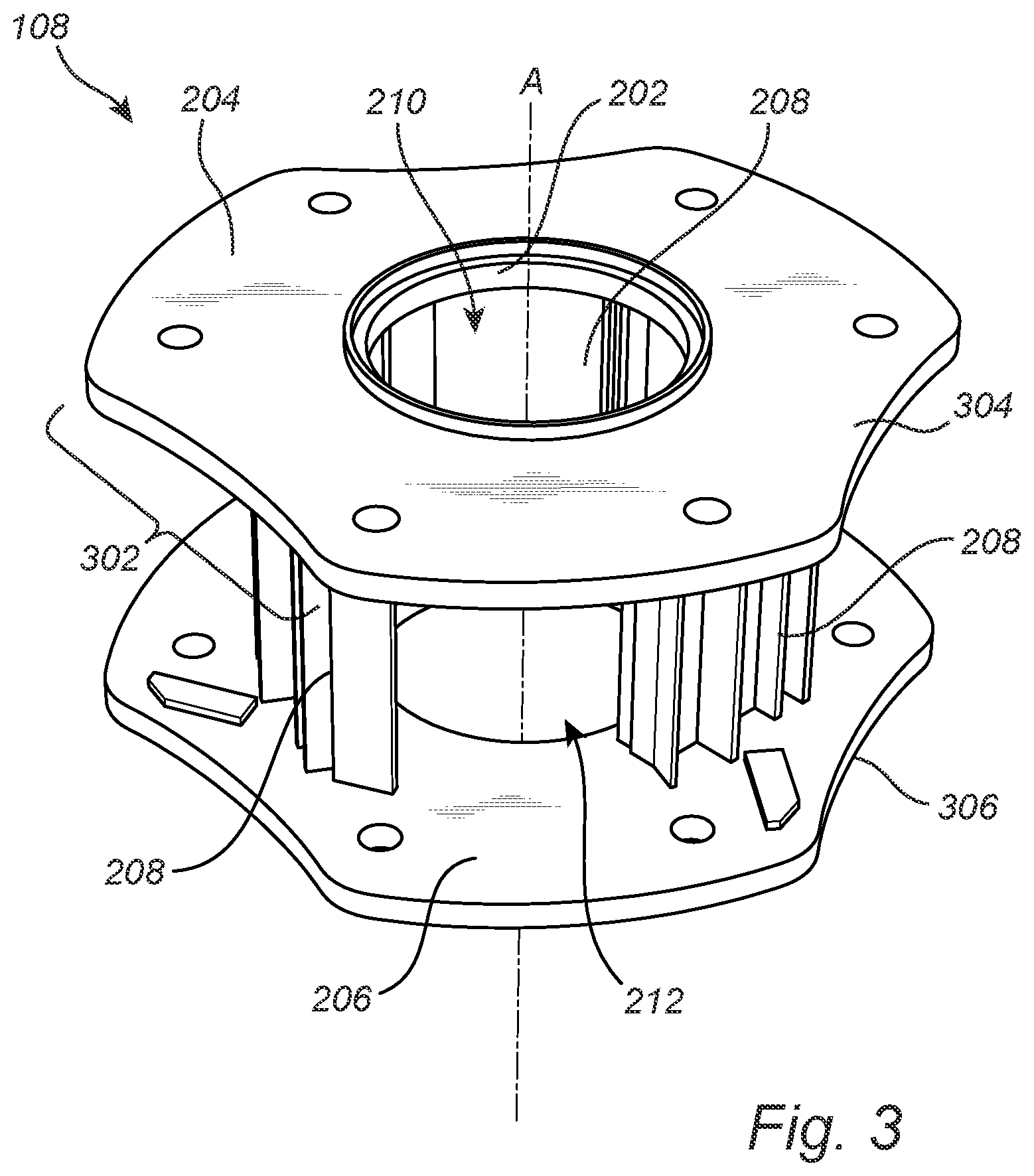 Patent US12564843 Figure 3 – Crusher rotor