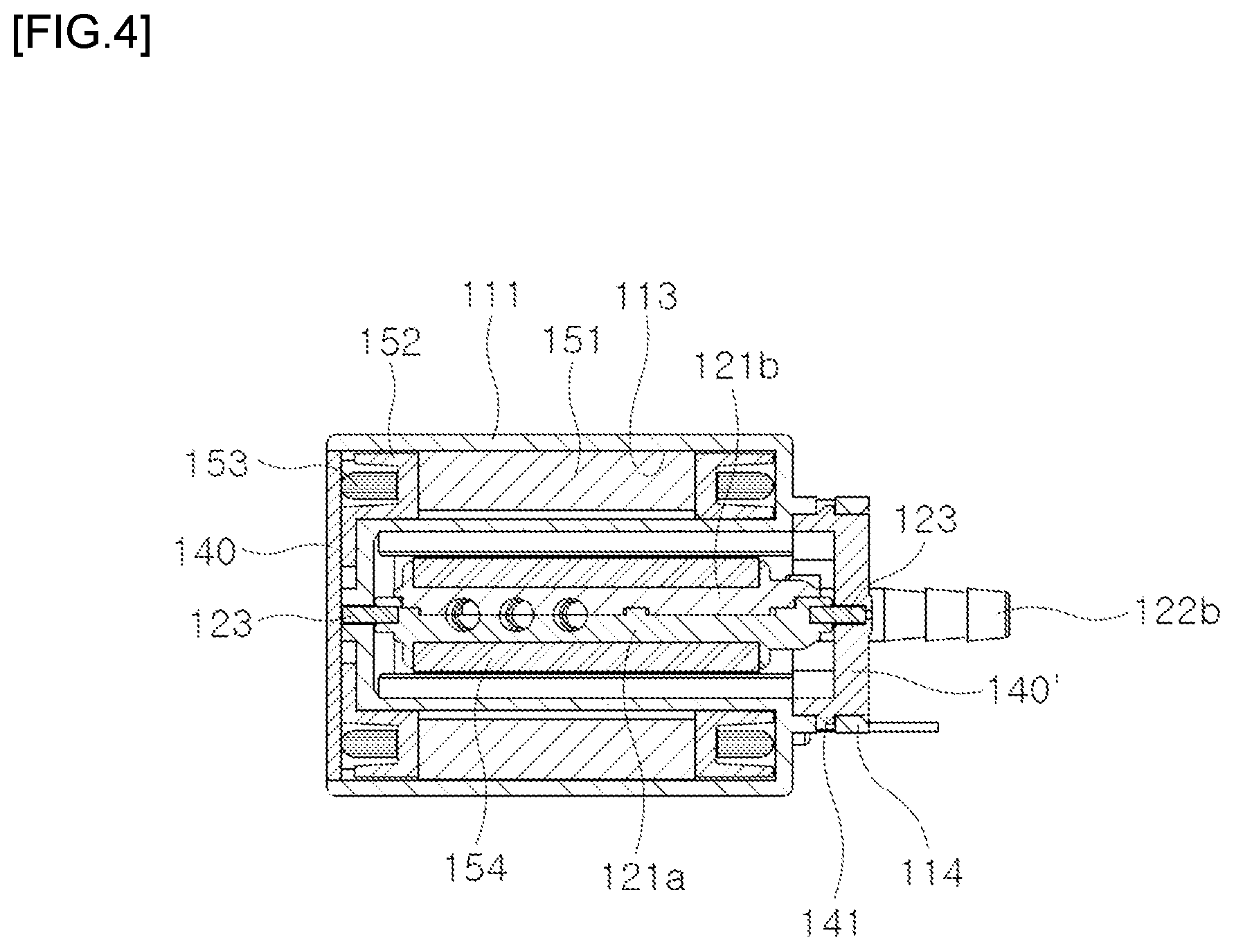 Patent US12564846 Figure 4 – Vibration motor with washing nozzle