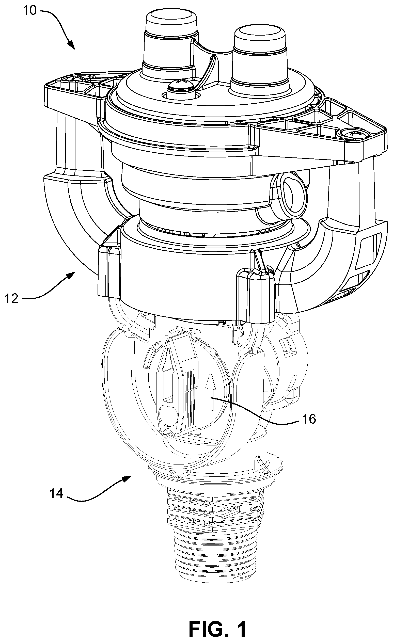 Patent US12564848 Figure 1 – Irrigation sprinkler with multiple patterns and rotation speeds