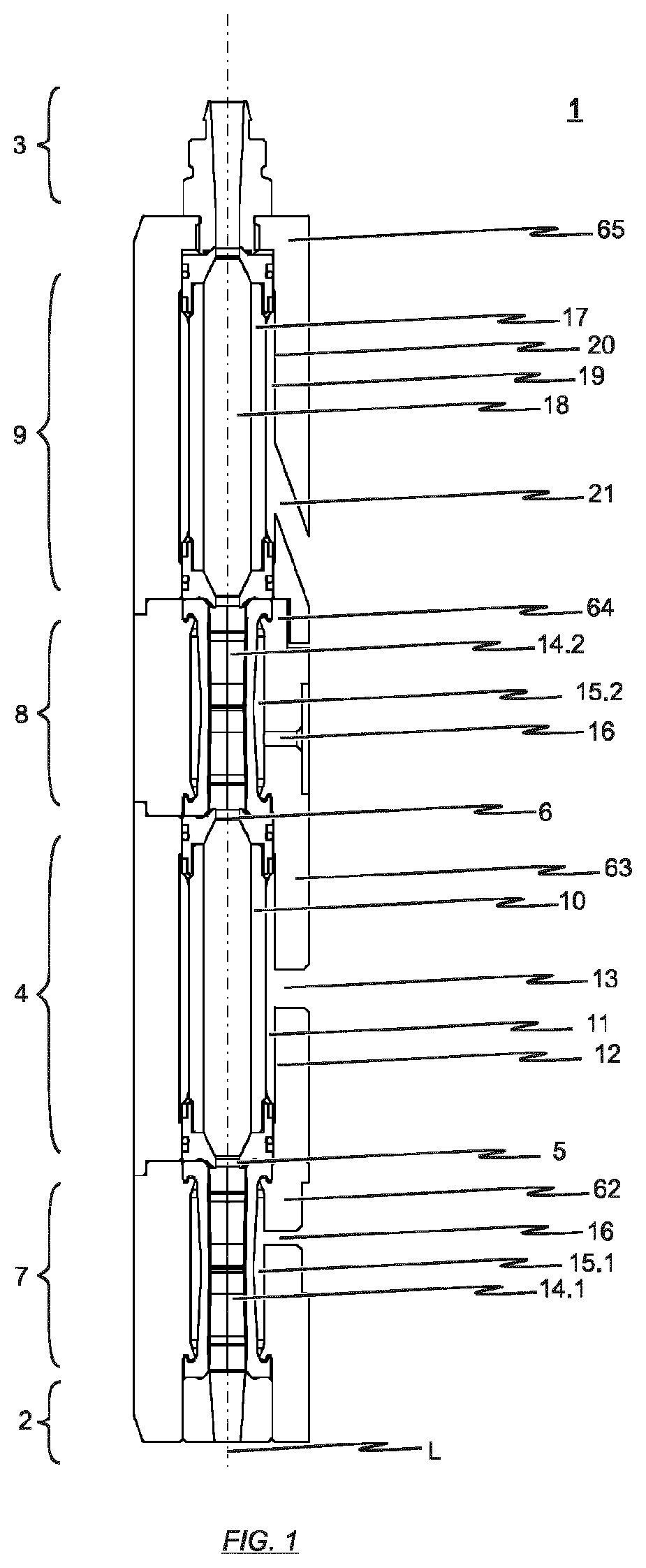 Patent US12564849 Figure 1 – Dense phase powder pump