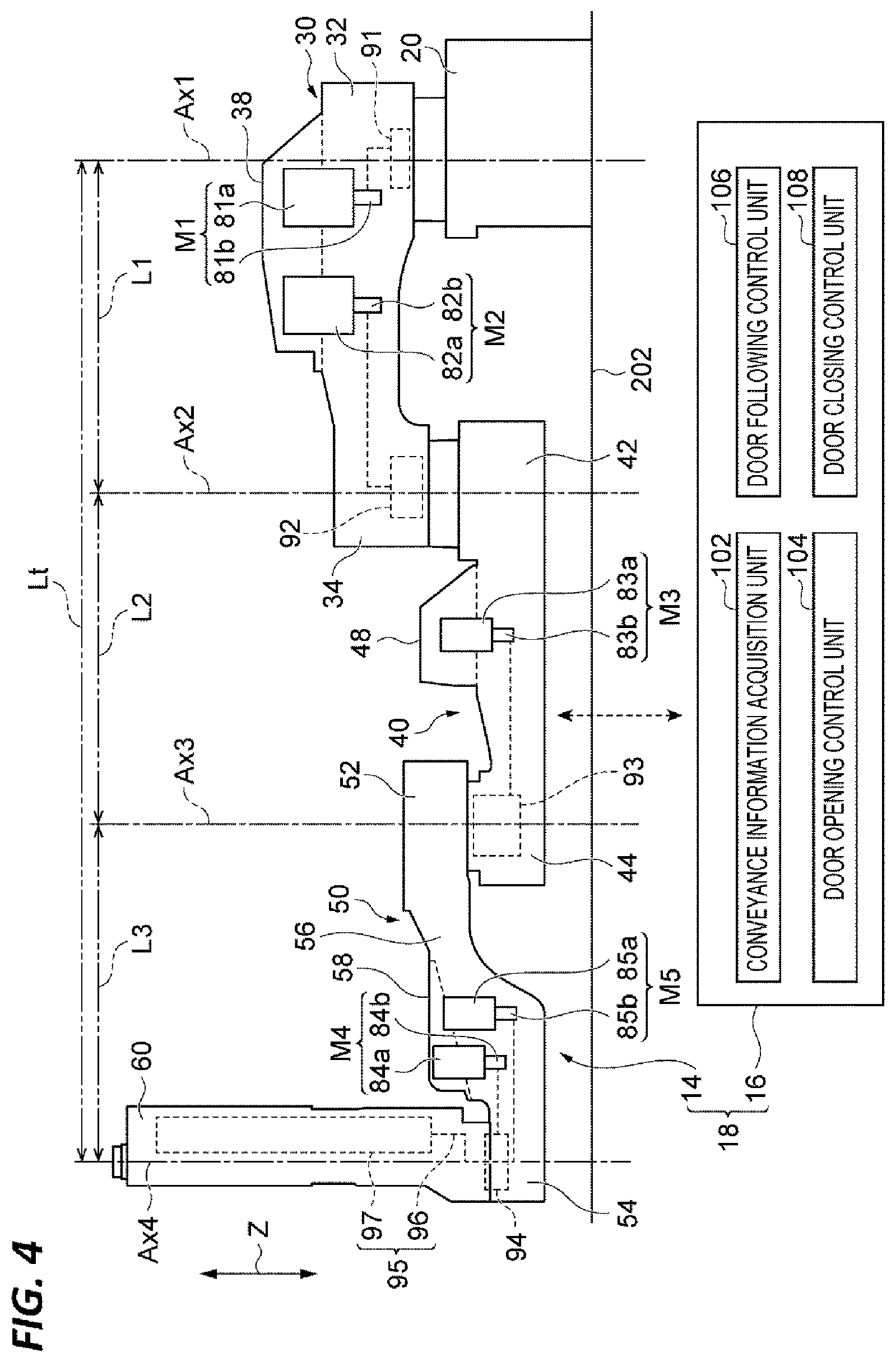 Patent US12564853 Figure 4 – Door opening/closing robot and door opening/closing system