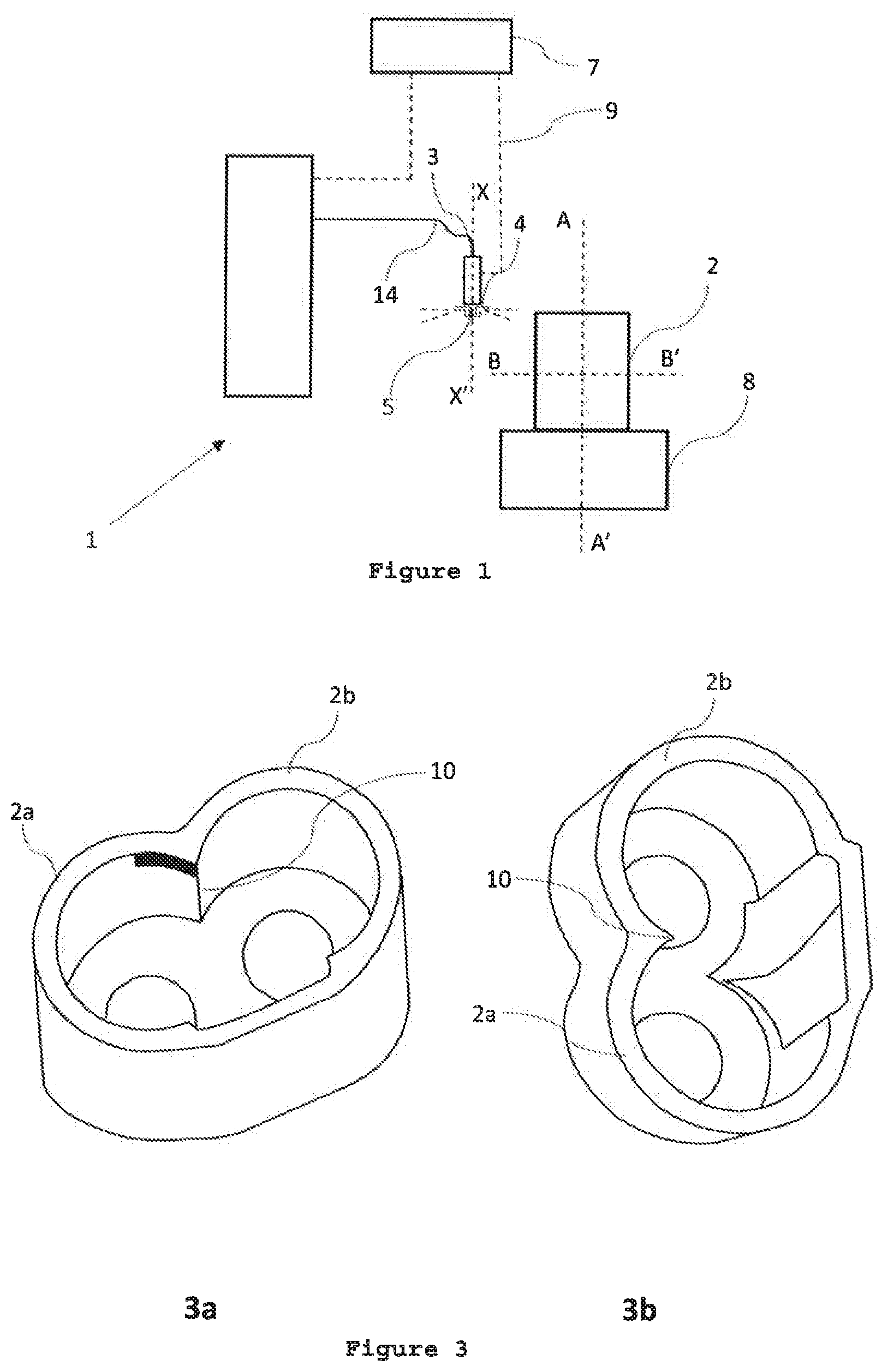 Patent US12564854 Figure 1 – Device for painting a compressor or vacuum pump housing and method applied