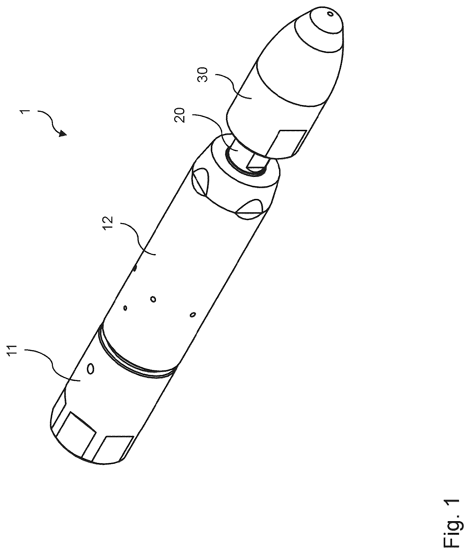 Patent US12564855 Figure 1 – High pressure nozzle