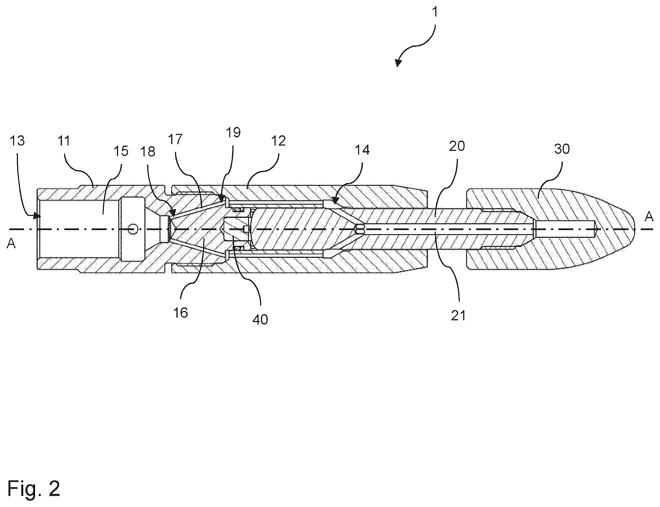 Patent US12564855 Figure 2 – High pressure nozzle