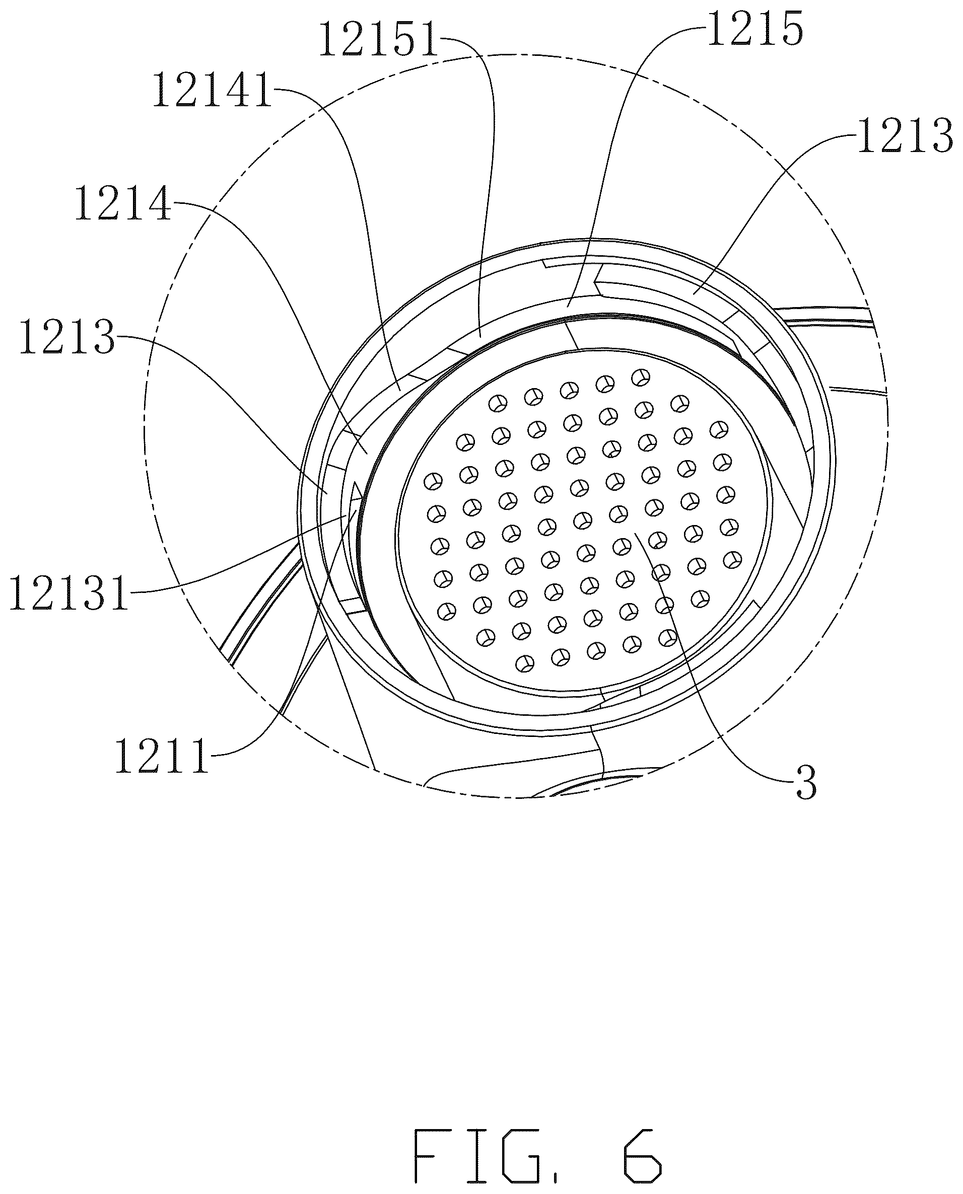 Patent US12564856 Figure 6 – Spray head