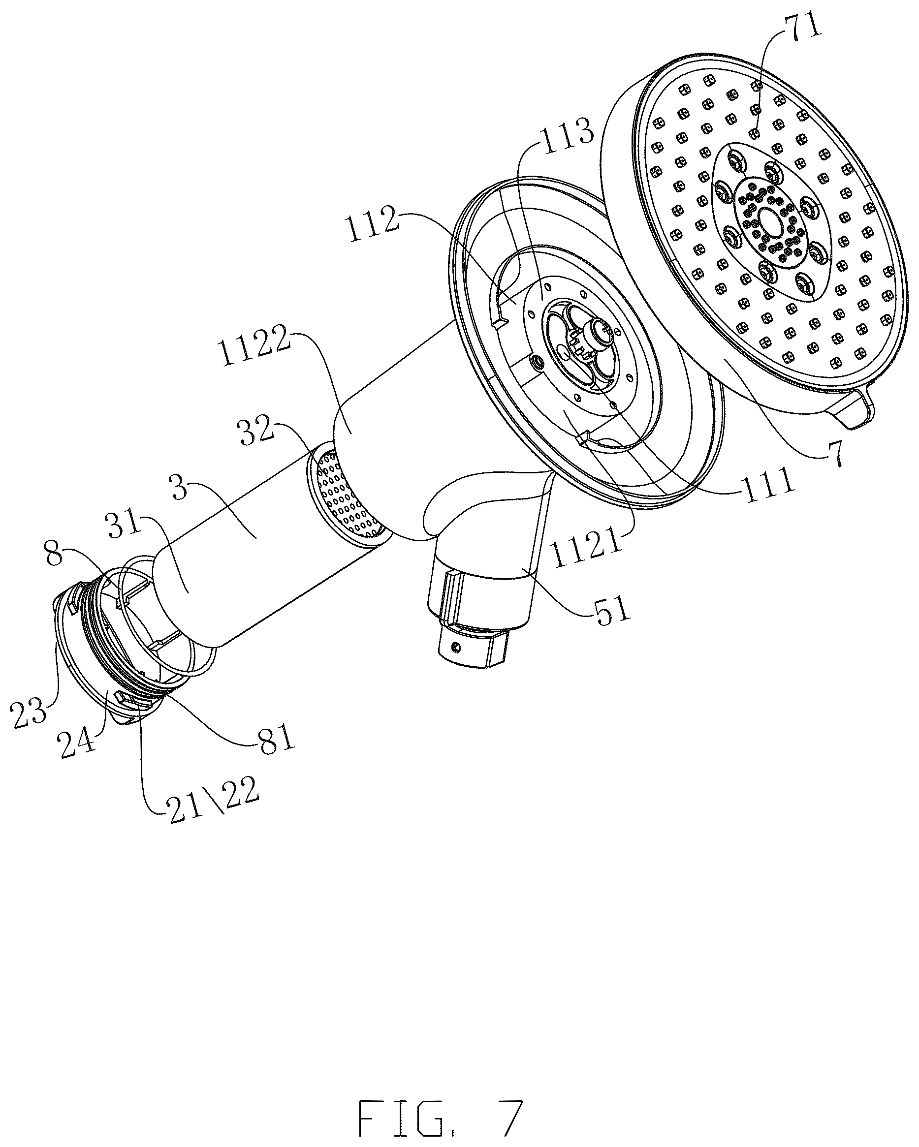 Patent US12564856 Figure 7 – Spray head