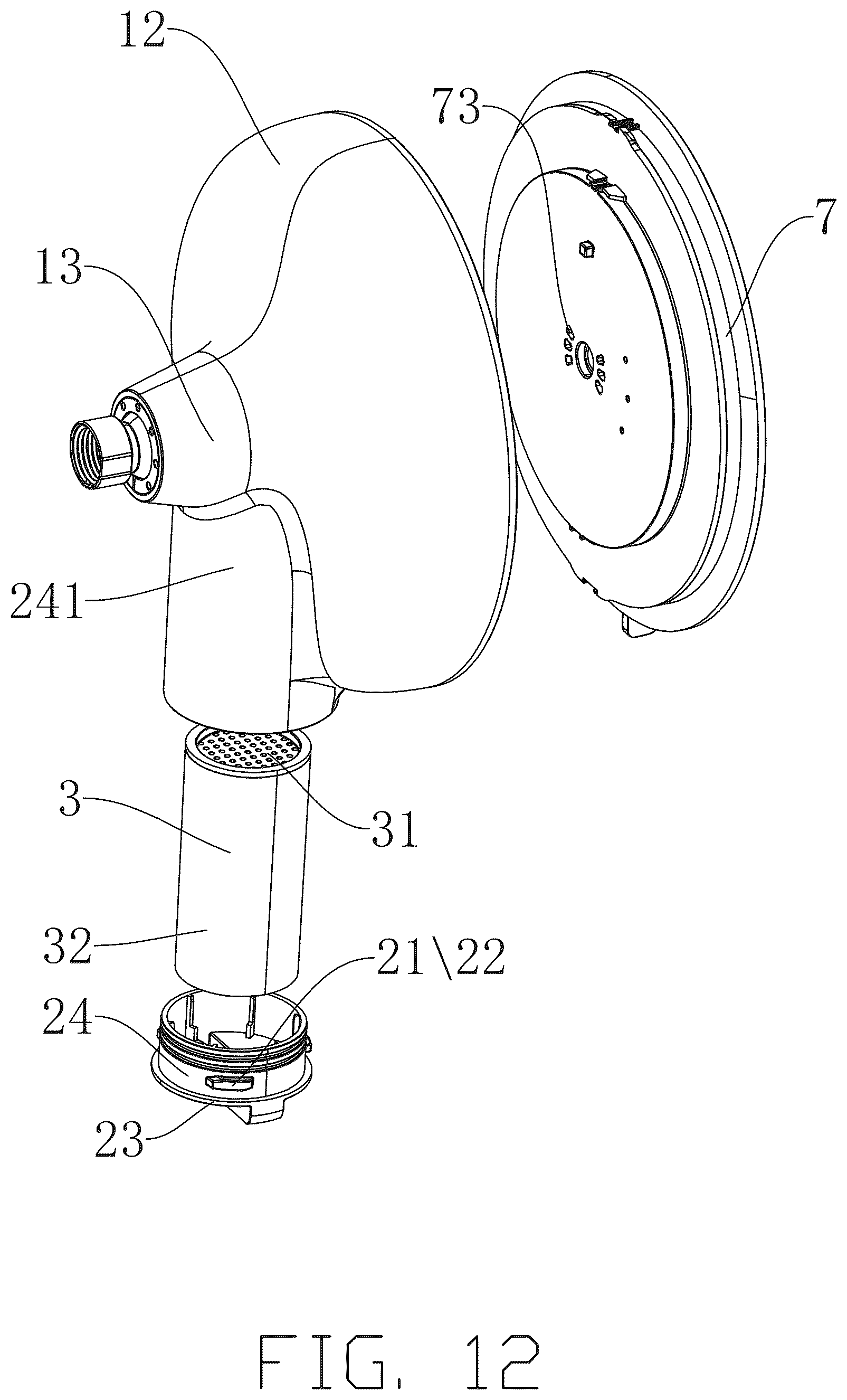 Patent US12564856 Figure 12 – Spray head