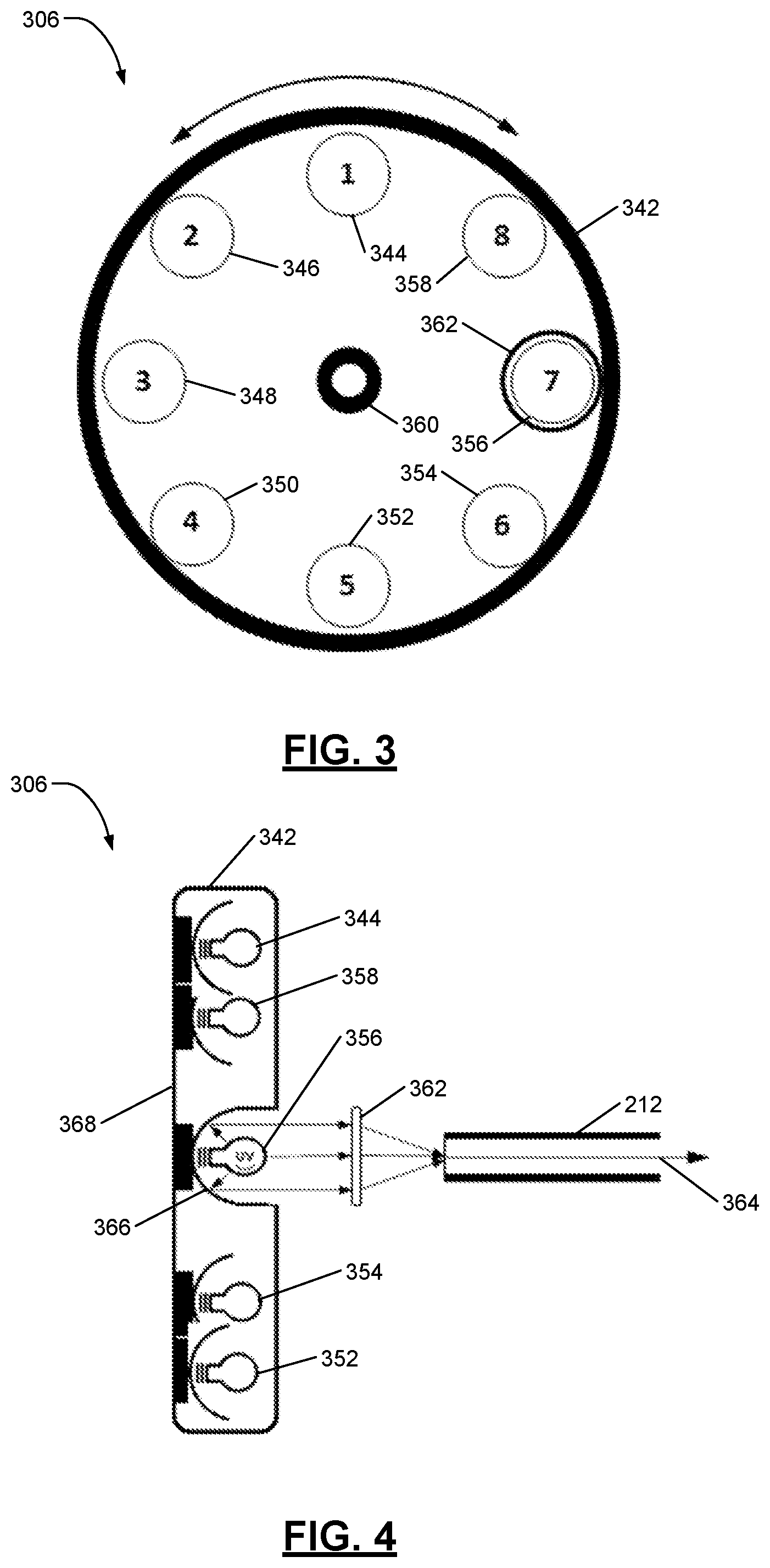 Patent US12564862 Figure 2 – Ultraviolet lighting systems with optical cables for curing paint