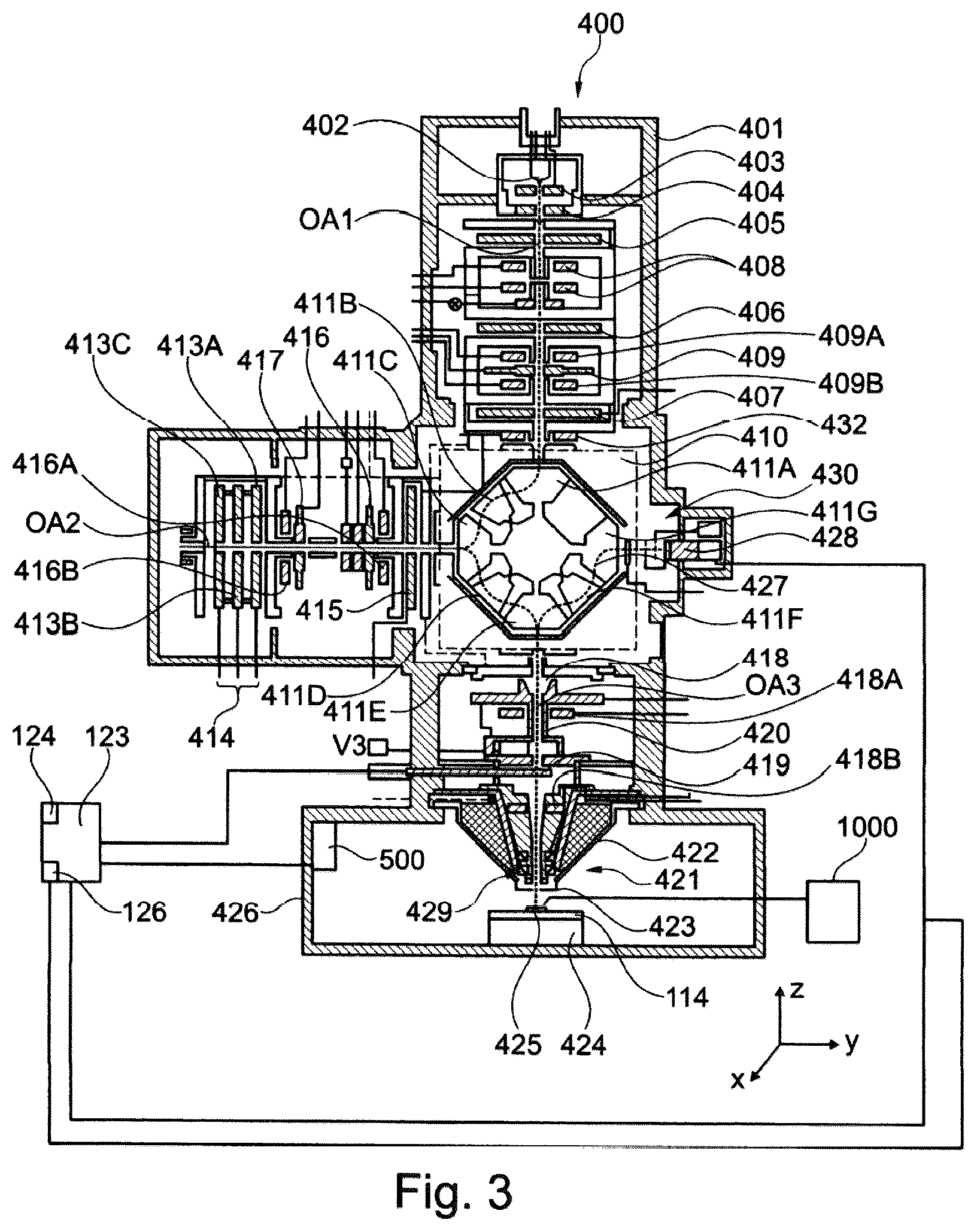 Patent US12564869 Figure 3 – Gas feed device, system having a gas feed device, and particle beam apparatus having a gas feed device or the system