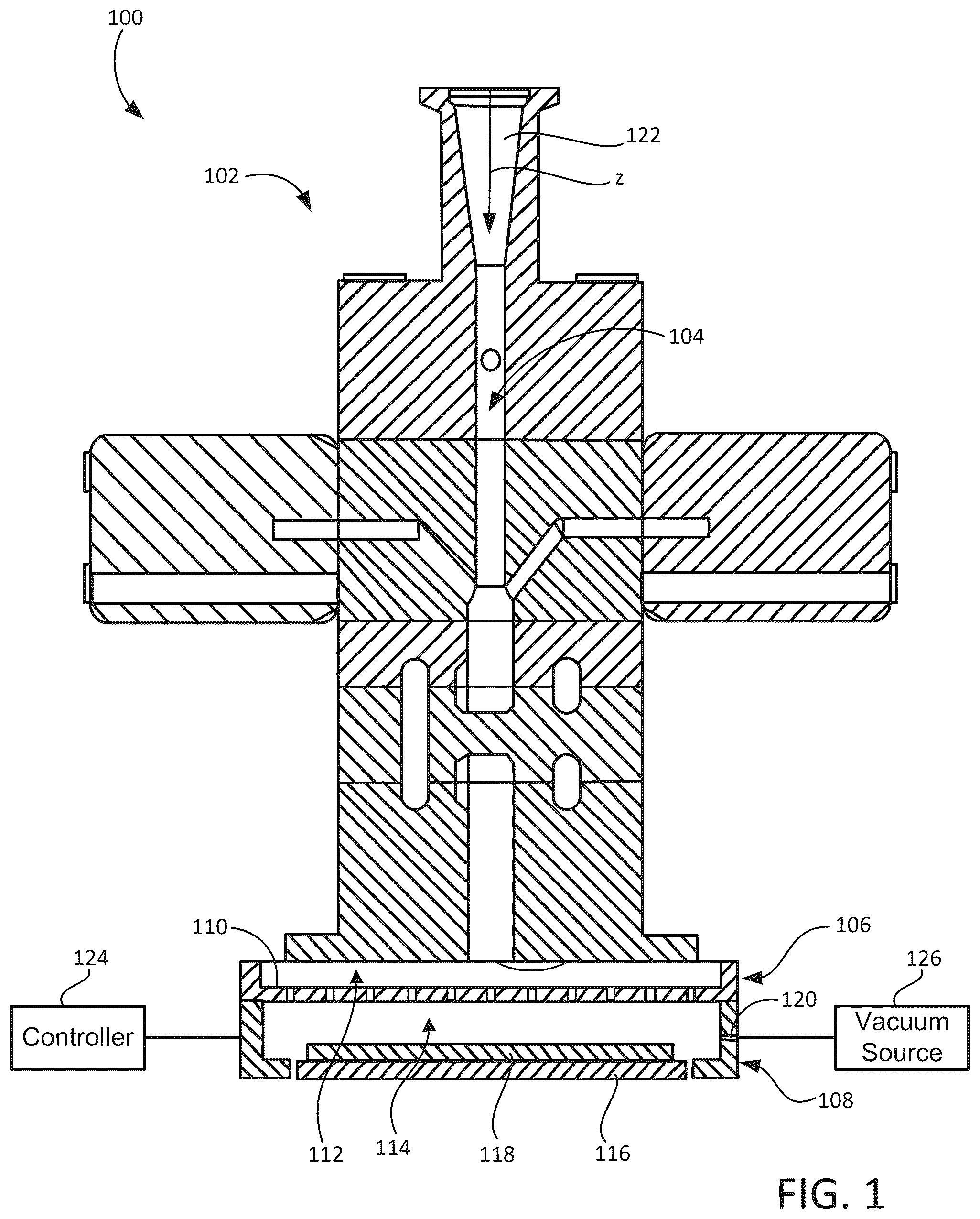 Patent US12564871 — Cleaning fixture for showerhead assemblies — Figure 1