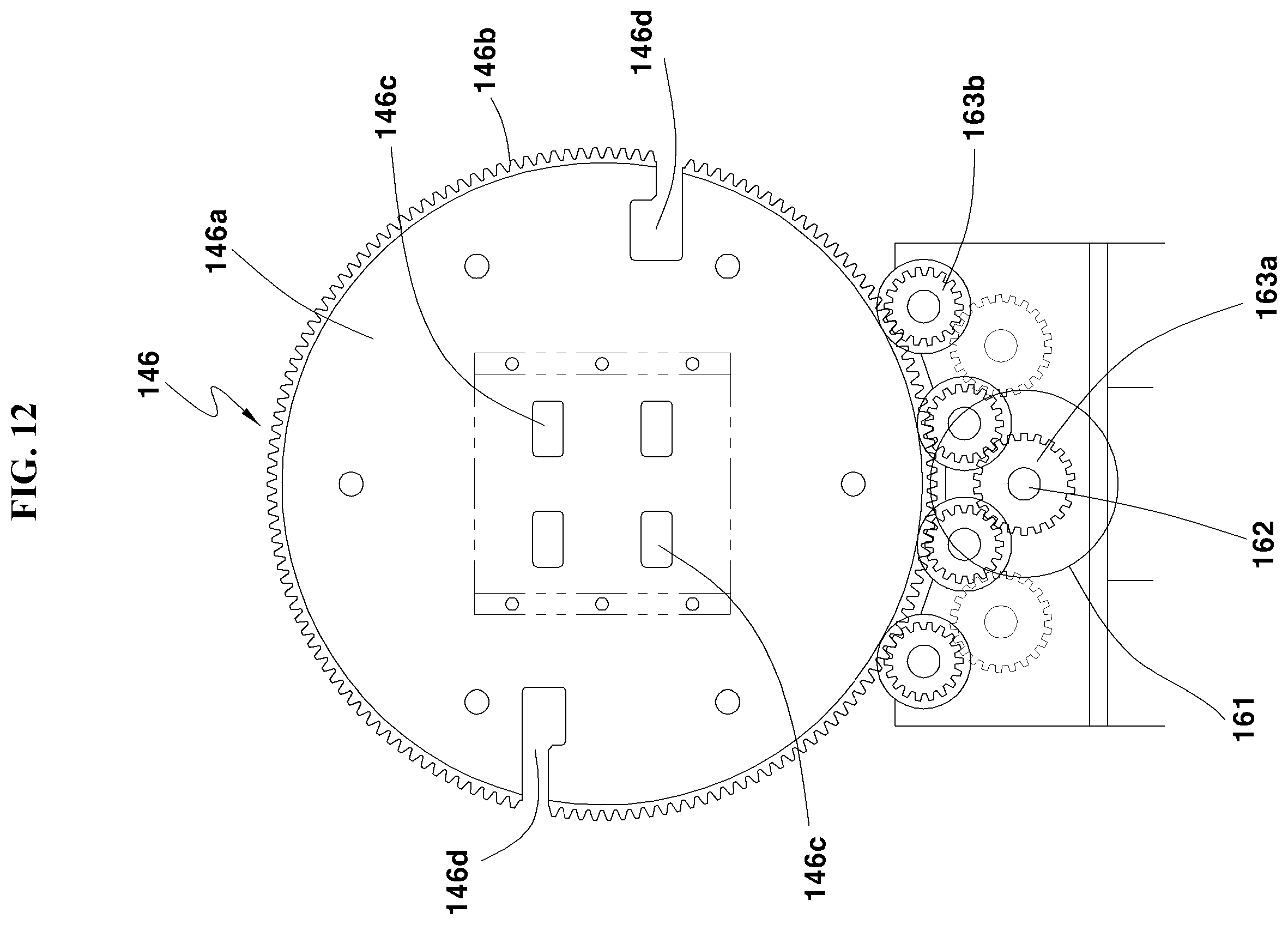 Patent US12564872 Figure 12 – Pocket flange forming device for duct