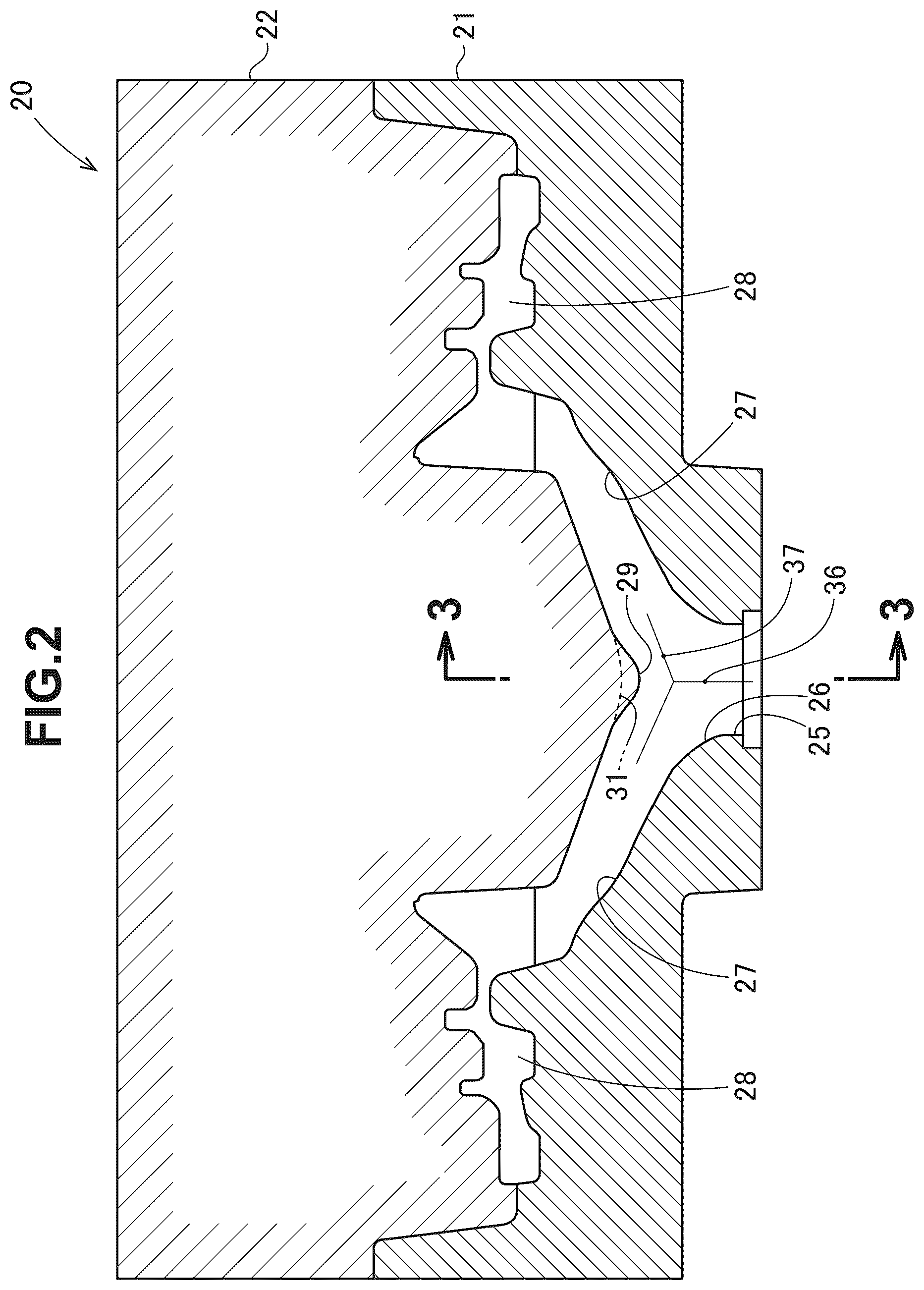 Patent US12564877 Figure 2 – Casting mold