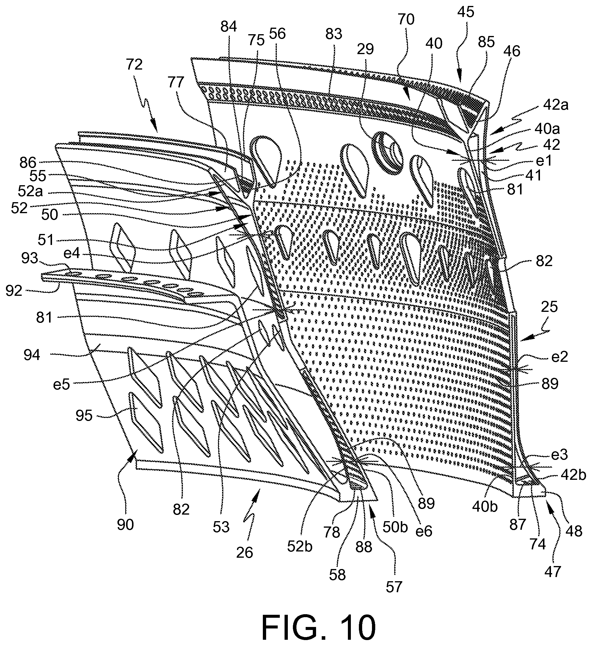 Patent US12564882 Figure 9 – Method for additive manufacturing of a wall for a turbine engine, comprising at least one cooling aperture