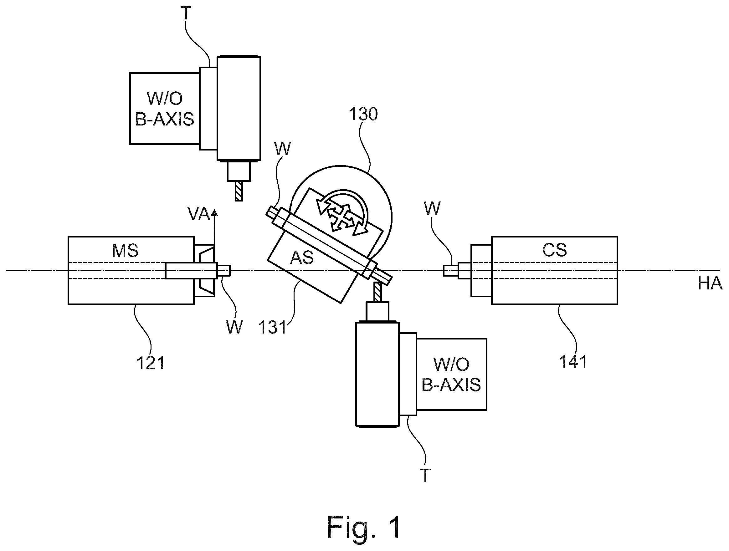 Patent US12564886 — Machine tool, in particular lathe with auxiliary spindle — Figure 1