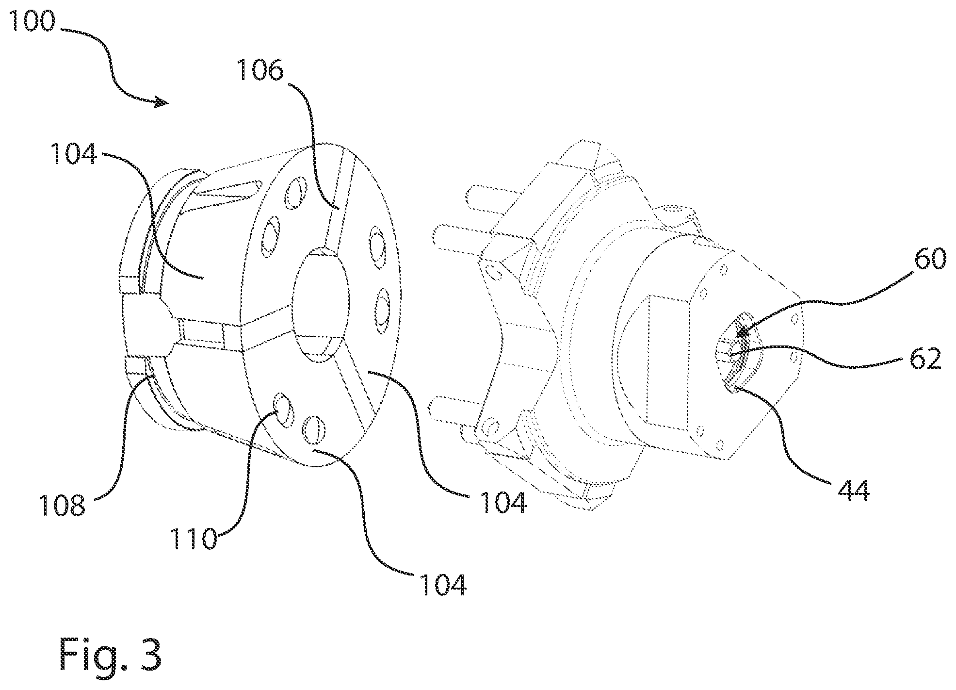 Patent US12564887 Figure 2 – Changer device for clamping heads