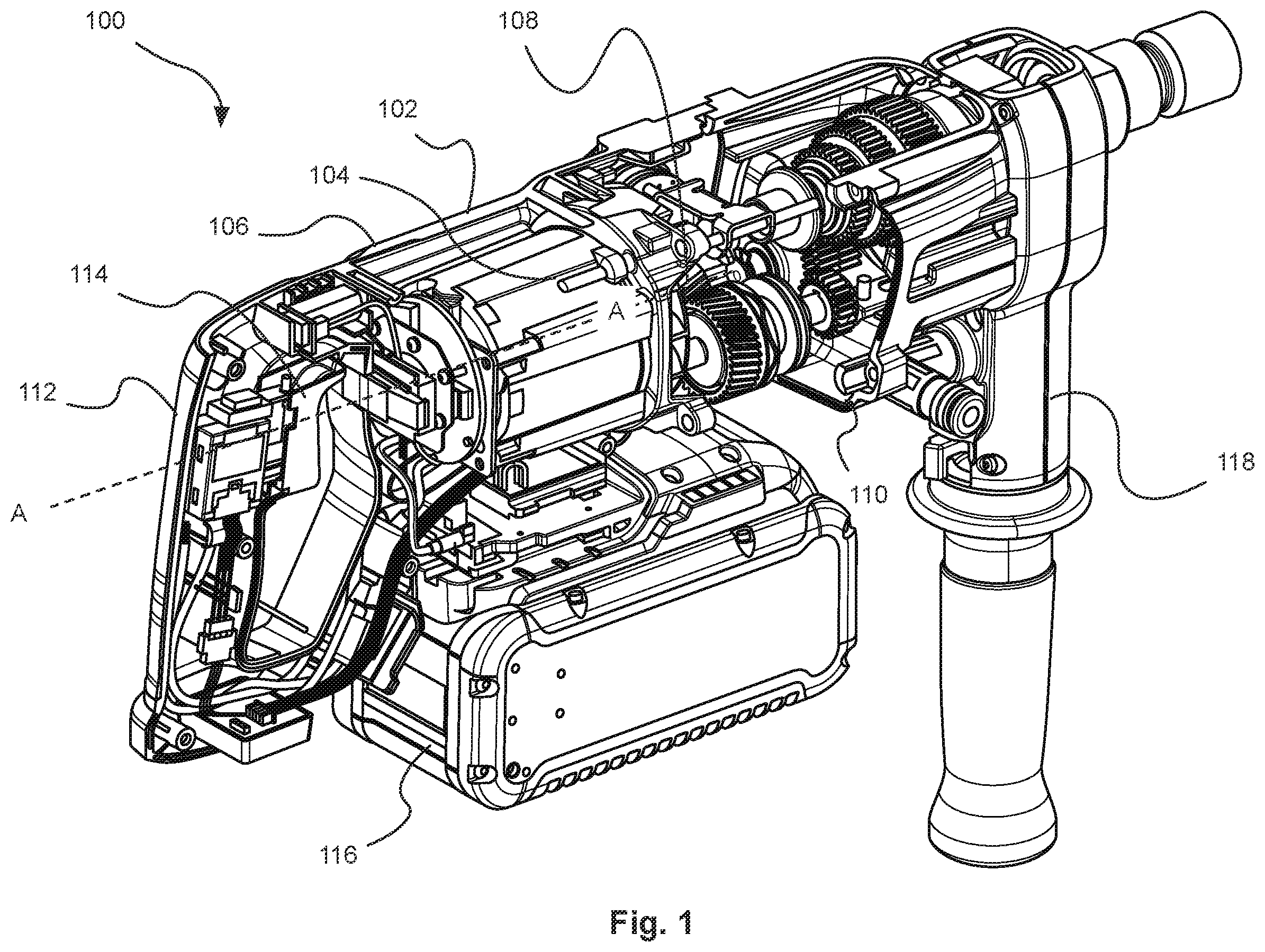 Patent US12564888 — Power tool and a transmission therefor — Figure 1
