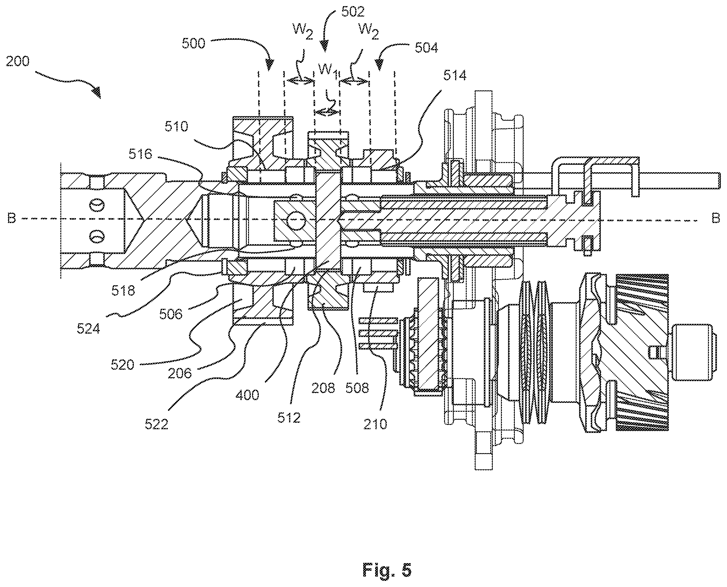 Patent US12564888 Figure 5 – Power tool and a transmission therefor