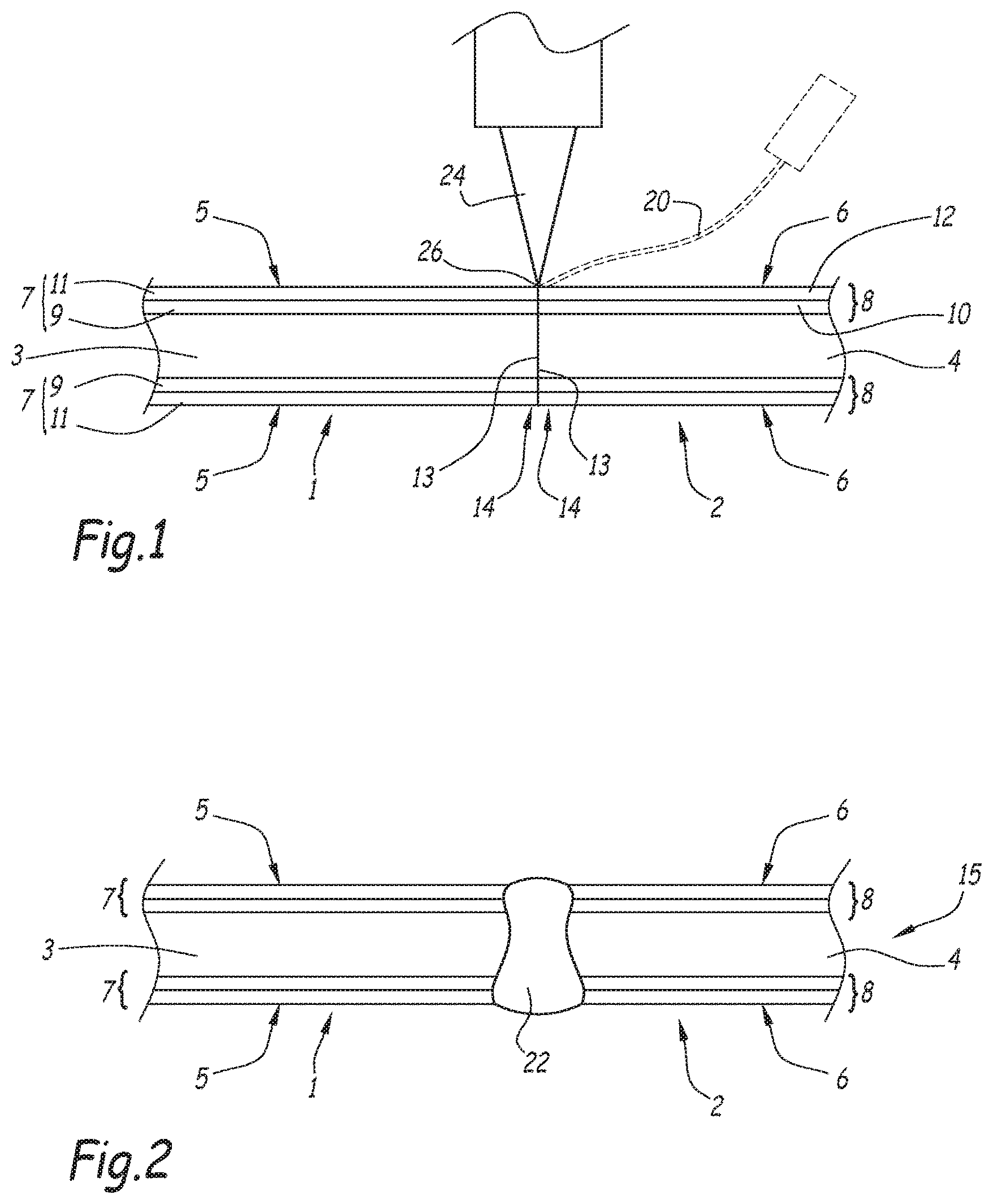 Patent US12564900 Figure 1 – Method for producing a press-hardened laser welded steel part and press-hardened laser welded steel part