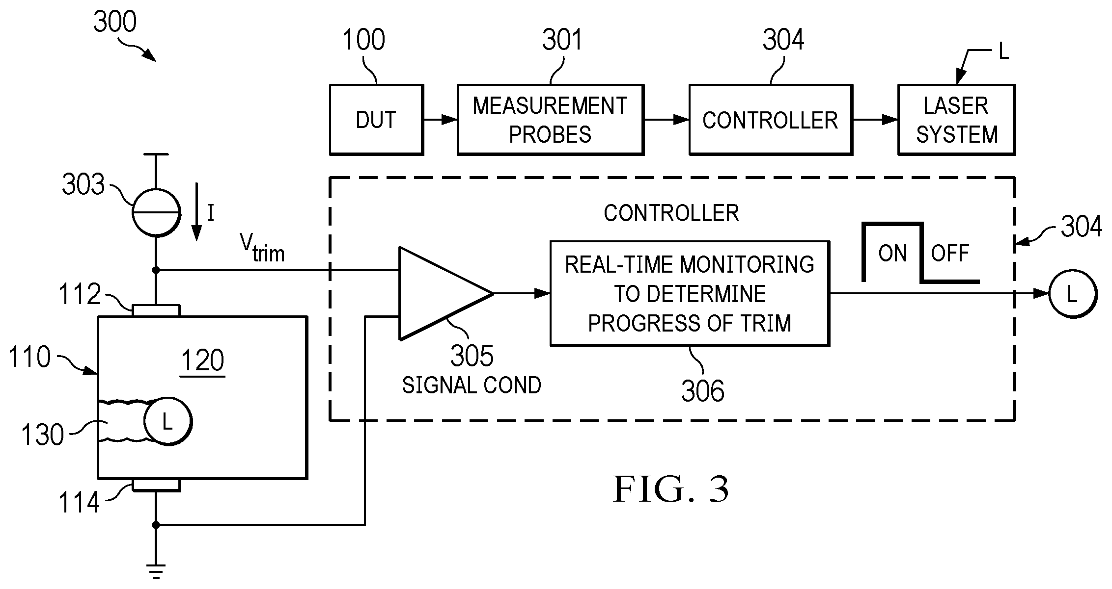 Patent US12564902 Figure 5 – Trim cut with Qrate adjustment