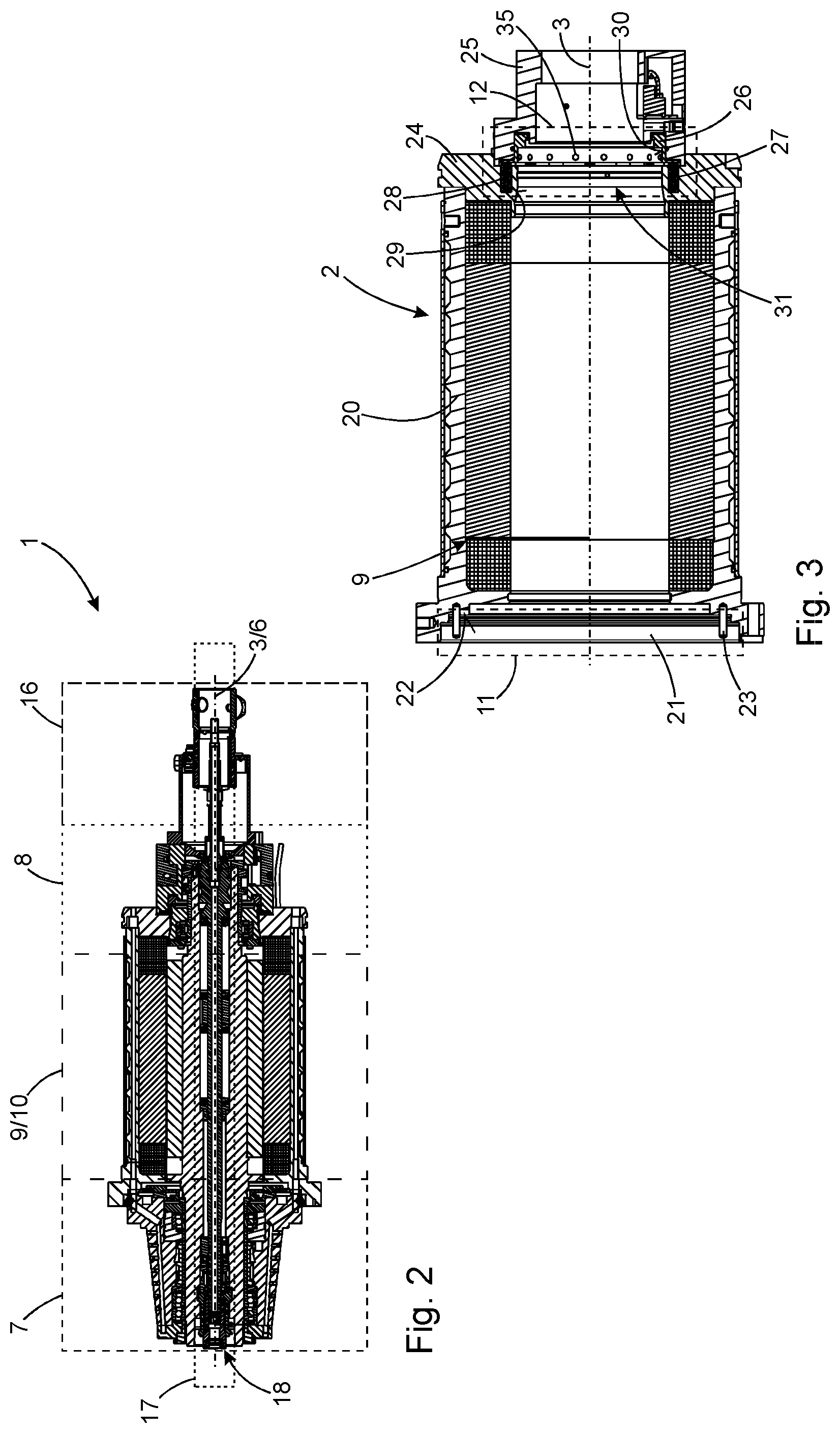 Patent US12564909 Figure 2 – Motor spindle