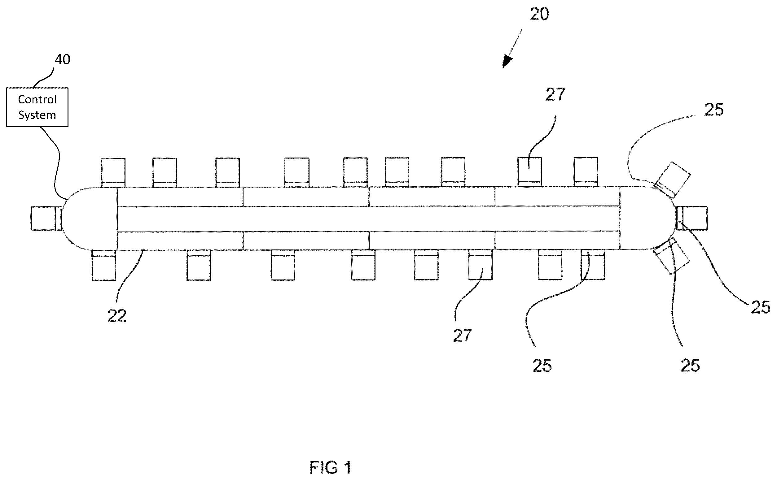 Patent US12564910 Figure 1 – System and method for collaborative linear motor conveyor operation