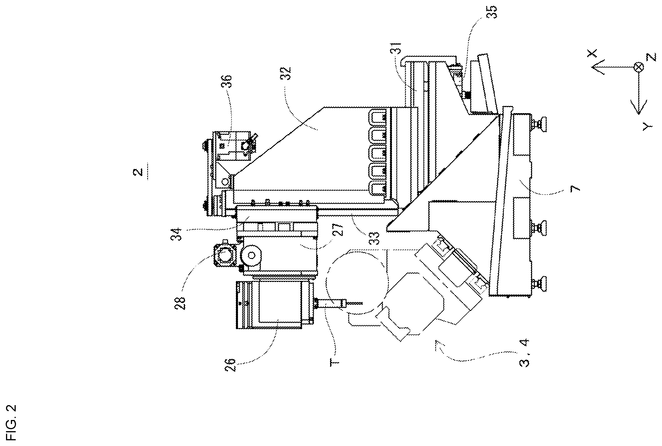 Patent US12564912 Figure 2 – Machine tool and control device for managing a usage time of a tool