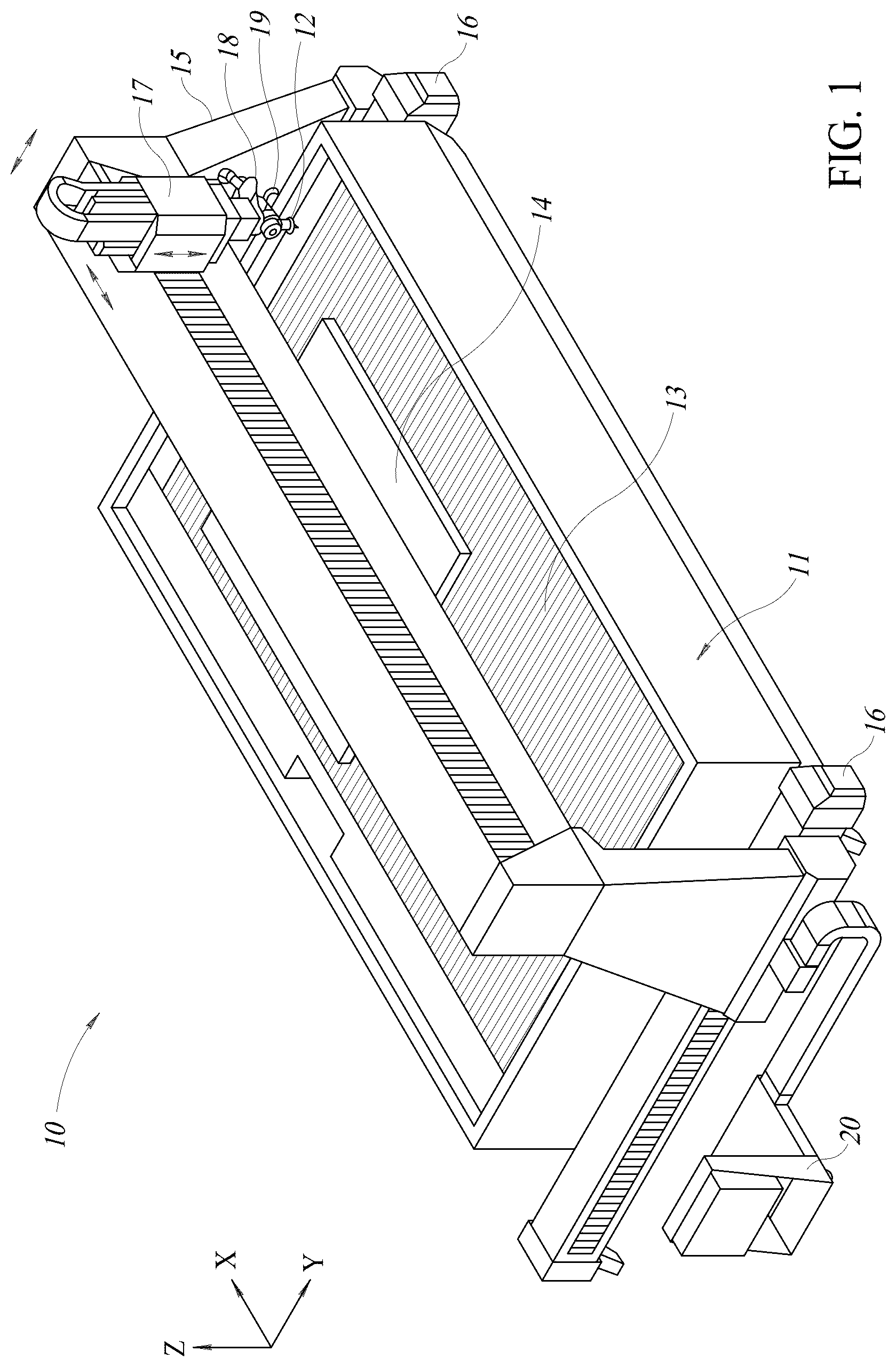 Patent US12564915 Figure 1 – Abrasive fluid jet with recycling system for abrasives and methods of use of same