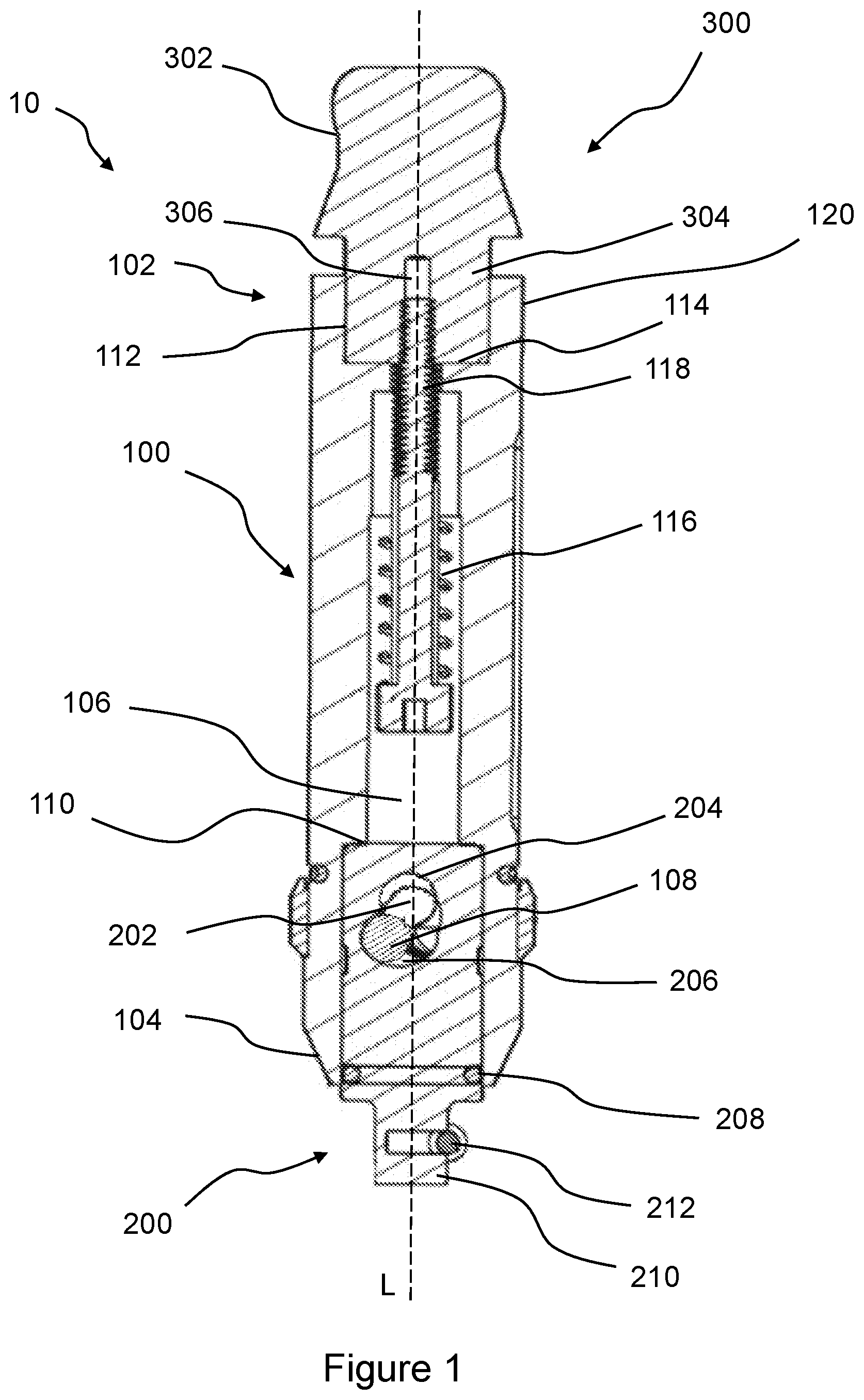 Patent US12564919 Figure 1 – Manual impact driver