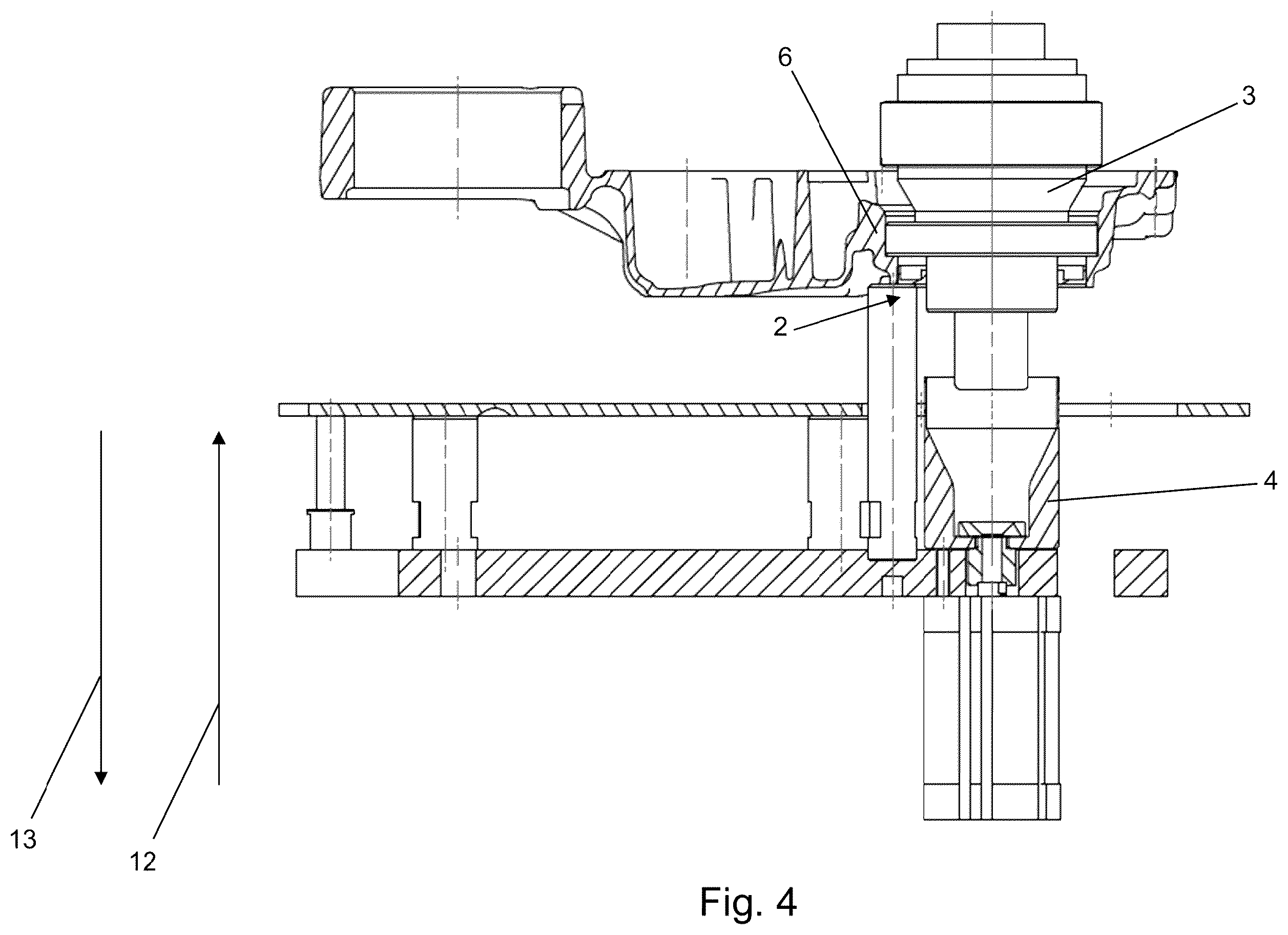Patent US12564923 Figure 4 – Mounting tool for positioning a shaft sealing ring on a shaft and method for producing a shaft seal