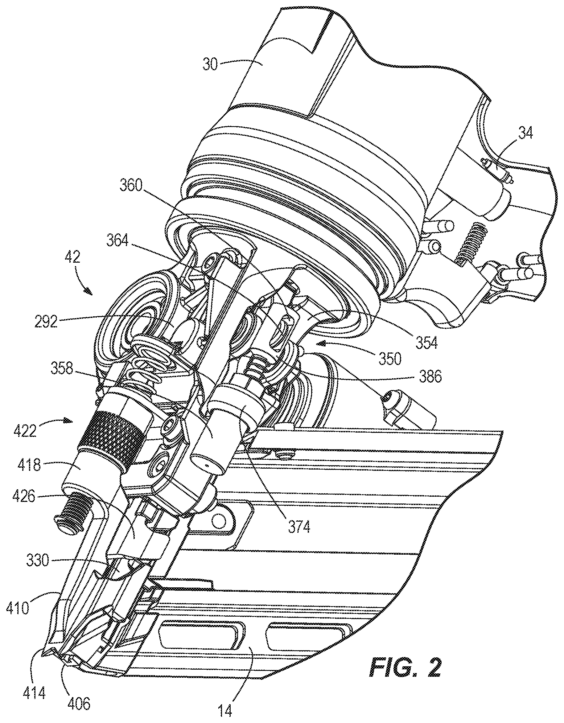 Patent US12564925 Figure 2 – Gas spring-powered fastener driver