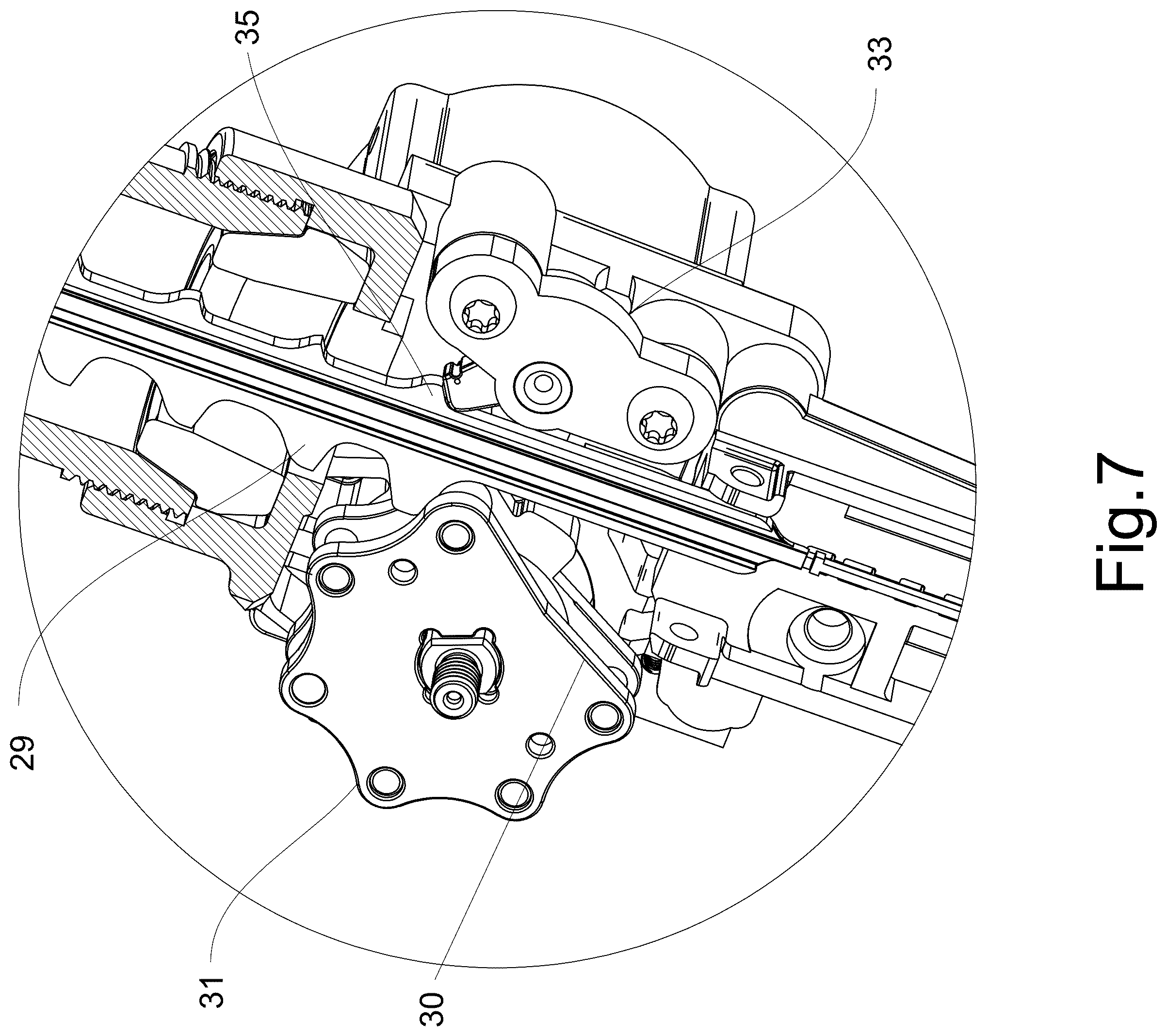 Patent US12564926 Figure 7 – Output energy adjustable gas spring fastener drive tool