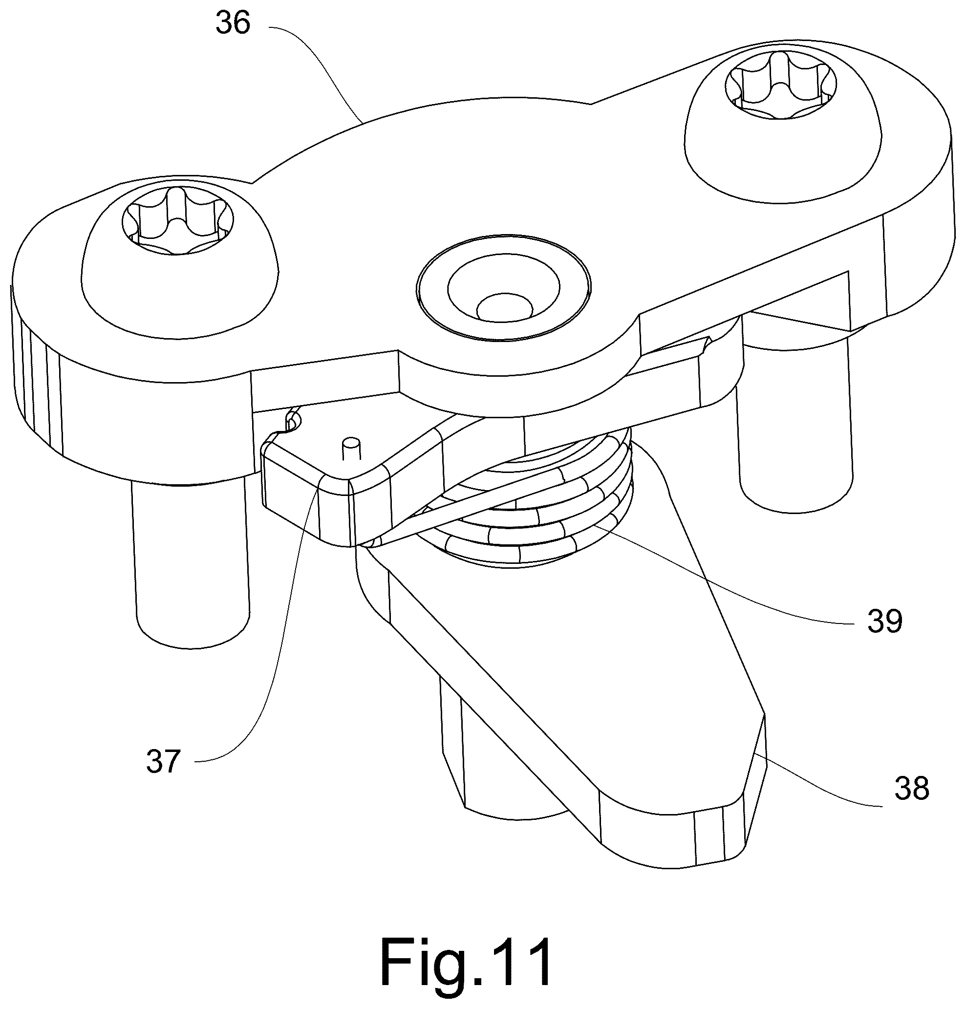 Patent US12564926 Figure 11 – Output energy adjustable gas spring fastener drive tool
